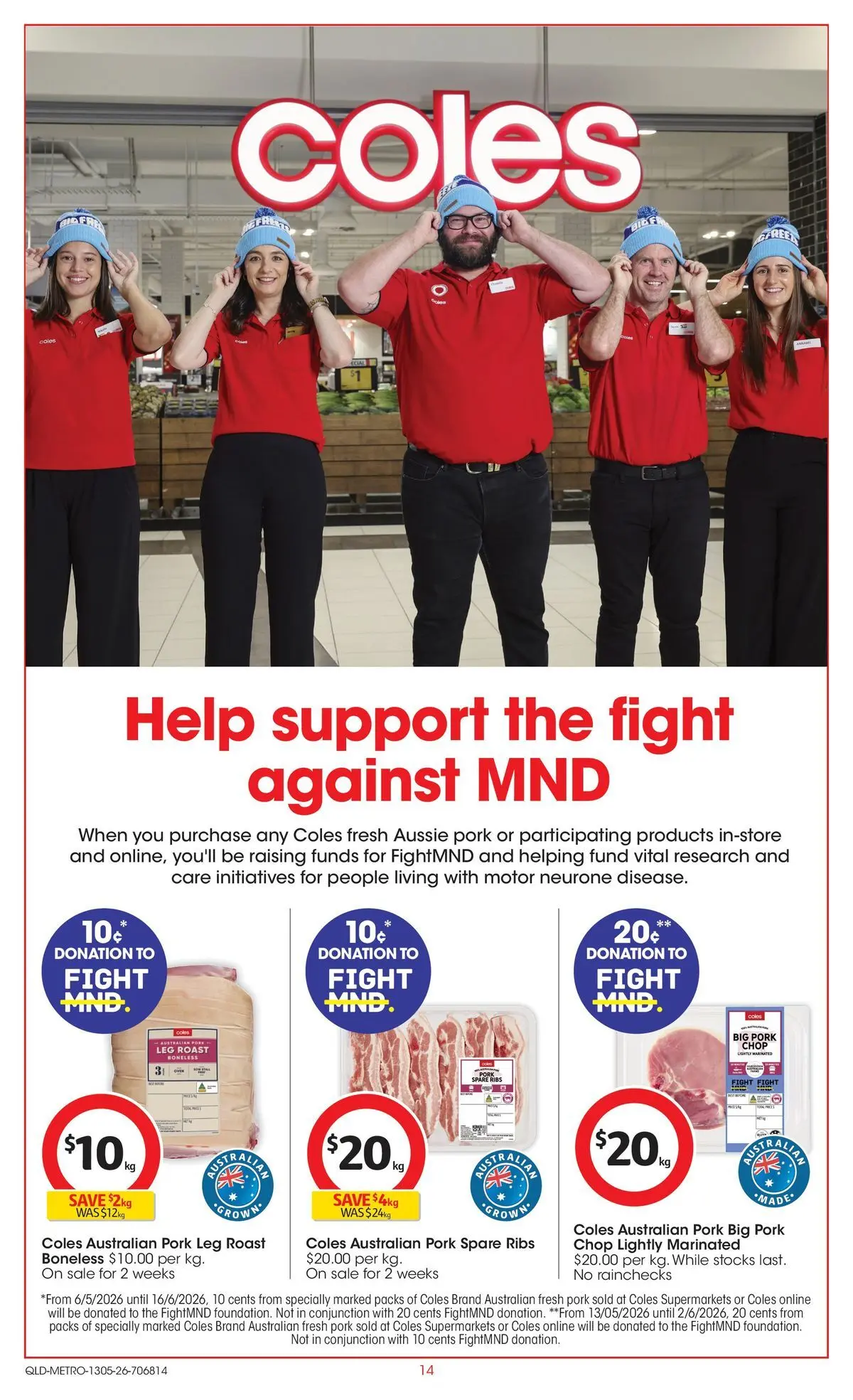 ﻿Coles catalogue valid from 13/05/2026 > Online Australia | Page: 14 | Products: Pork