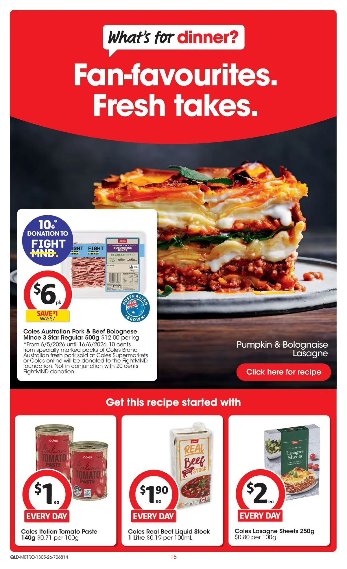 ﻿Coles catalogue valid from 13/05/2026 > Online Australia | Page: 15 | Products: Pork, Beef, Pumpkin, Oven