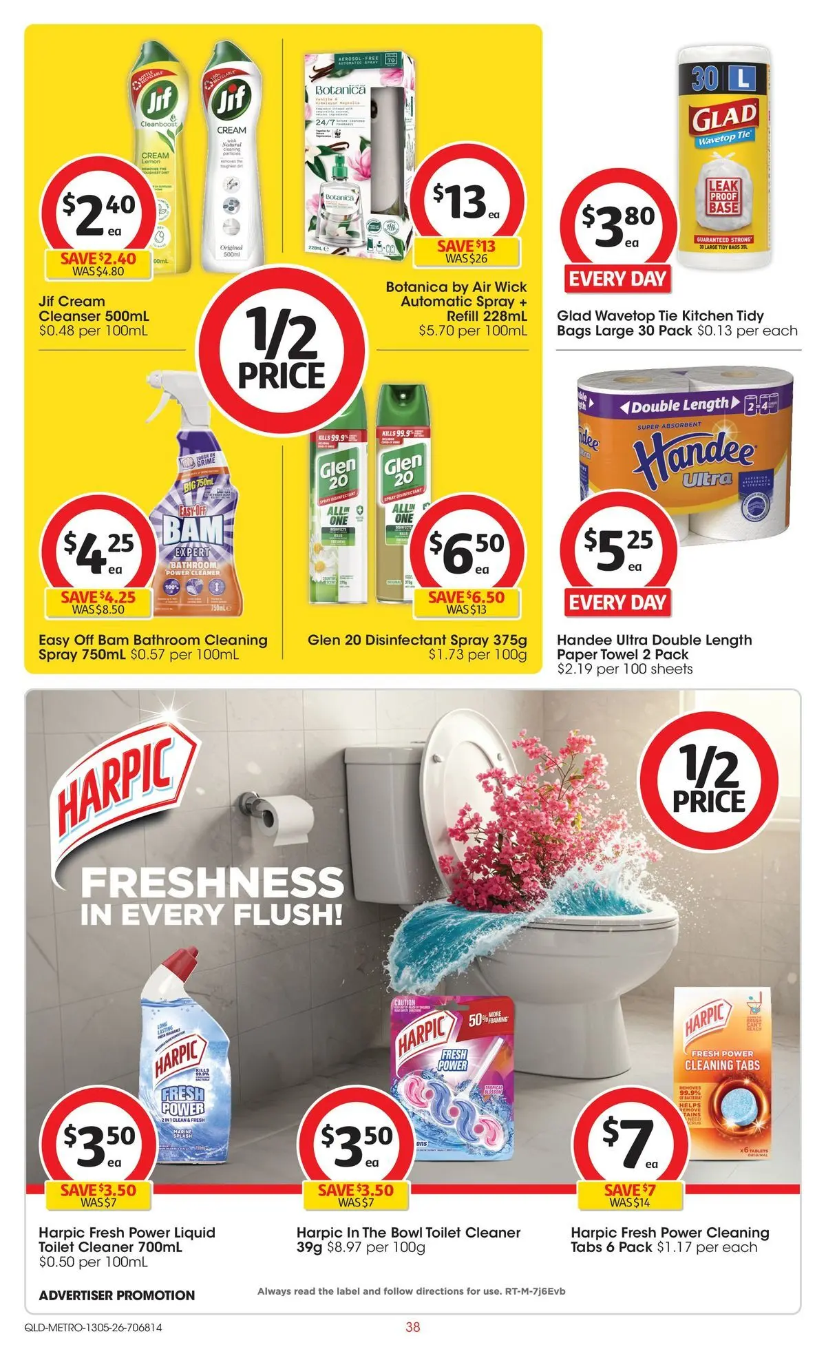 ﻿Coles catalogue valid from 13/05/2026 > Online Australia | Page: 38 | Products: Toilet, Cleaner, Cream, Tie