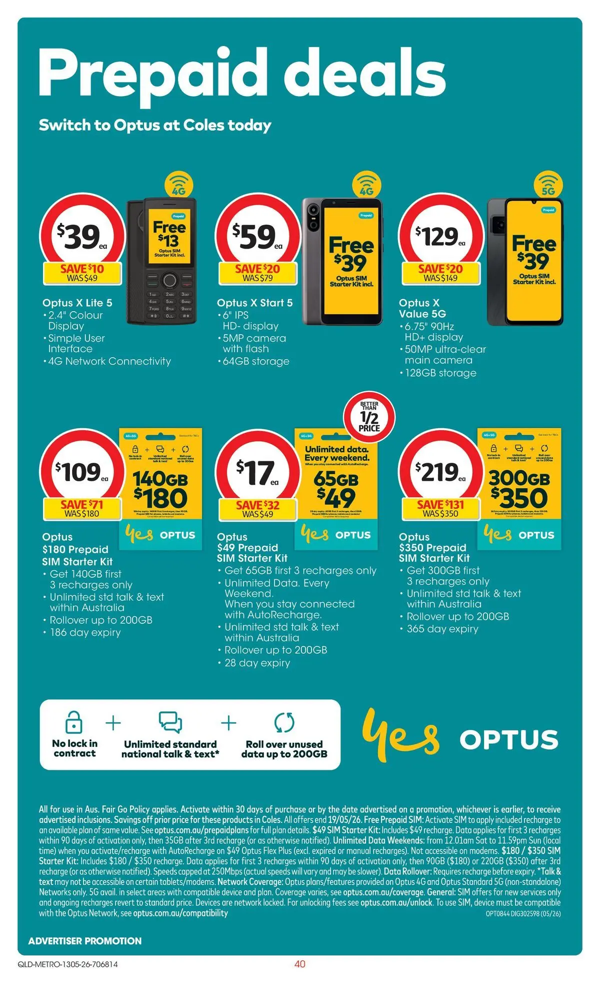 ﻿Coles catalogue valid from 13/05/2026 > Online Australia | Page: 40 | Products: Date, Device, Camera