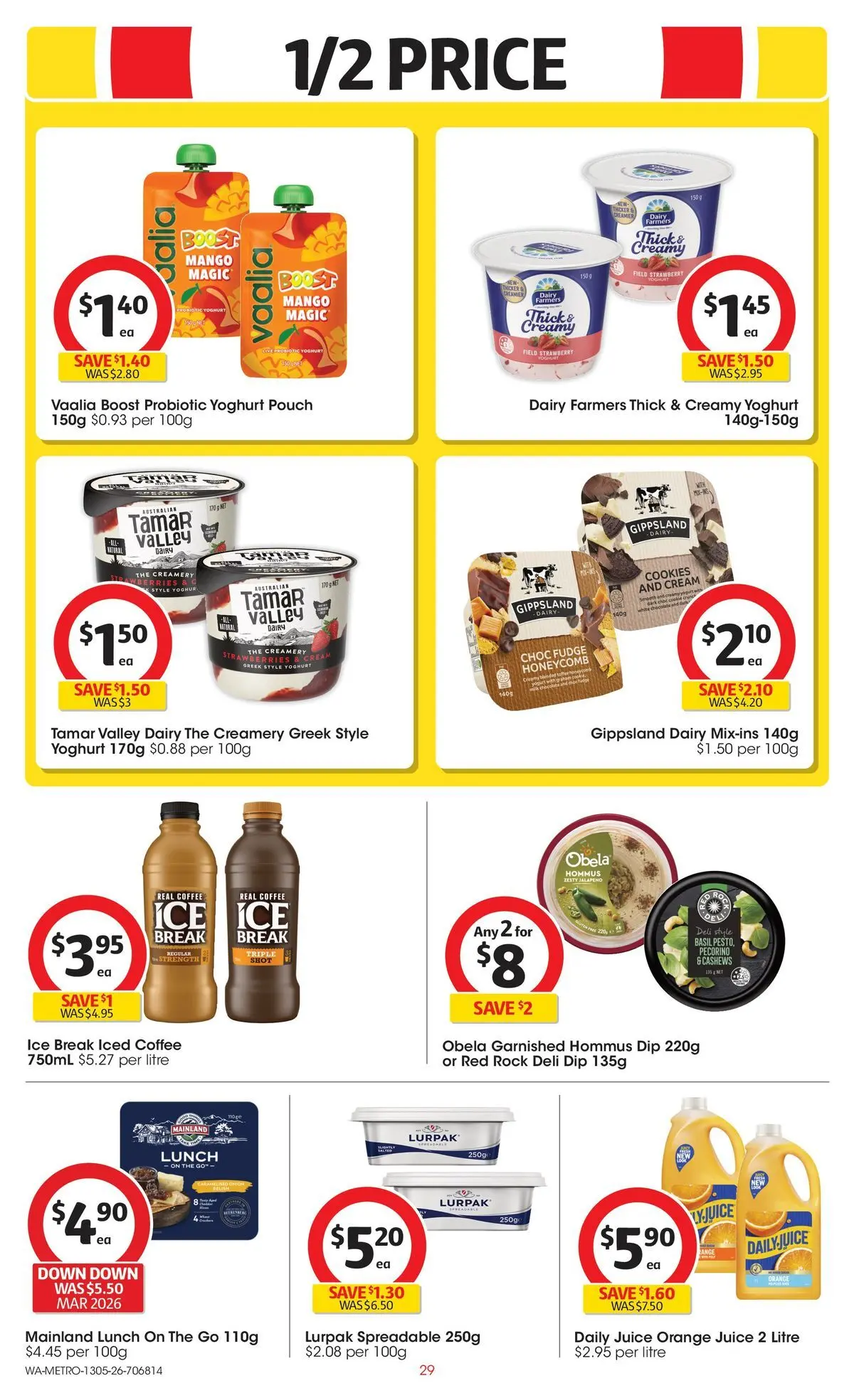 ﻿Coles catalogue valid from 13/05/2026 > Online Australia | Page: 29 | Products: Dairy, Juice, Strawberries, Cream
