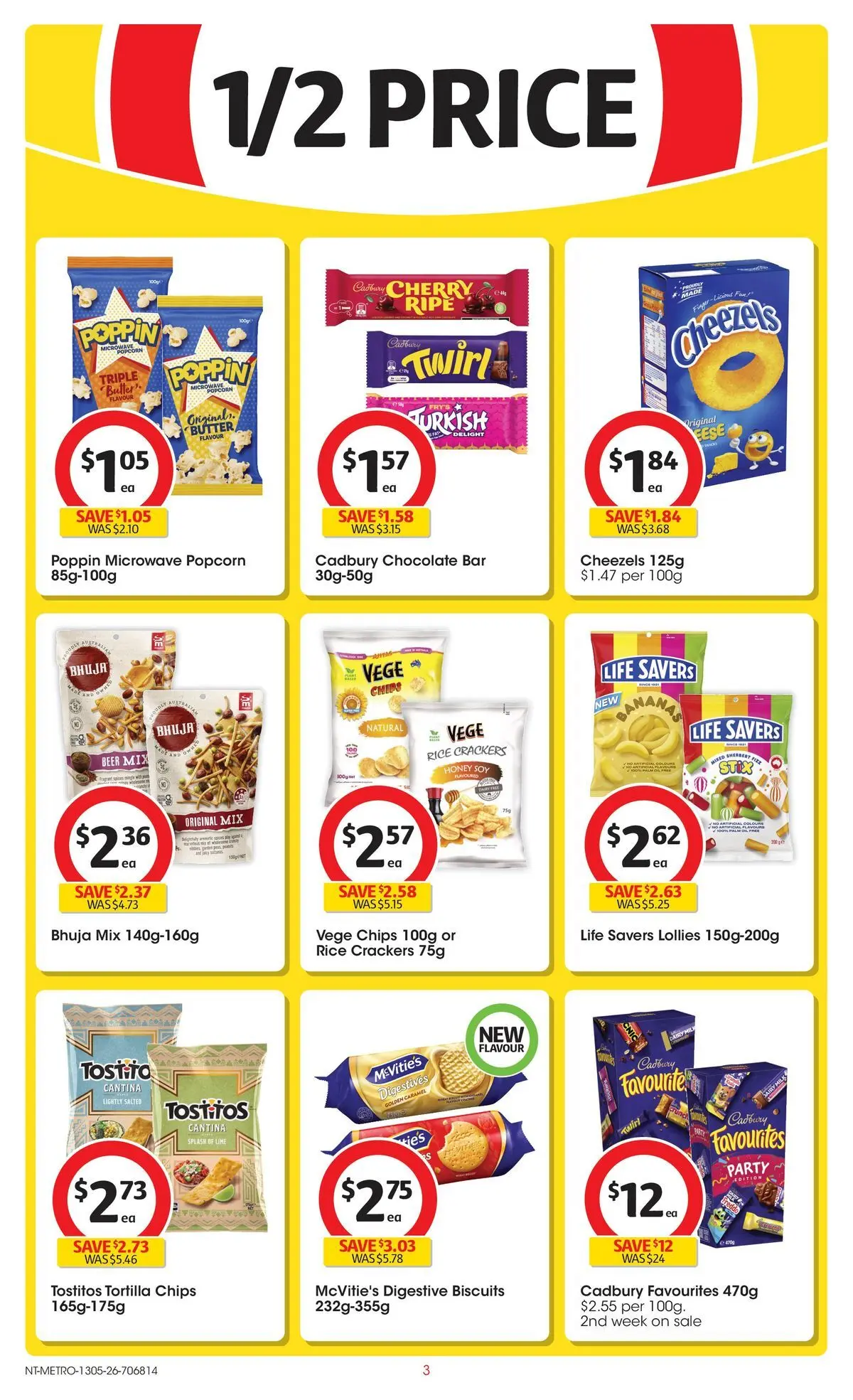 ﻿Coles catalogue valid from 13/05/2026 > Online Australia | Page: 3 | Products: Butter, Chips, Biscuits, Microwave