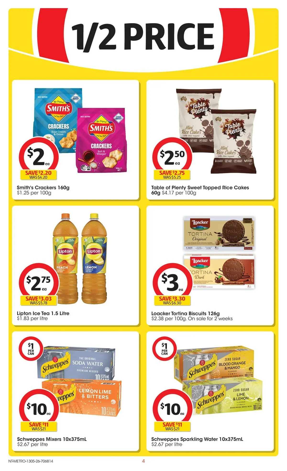 ﻿Coles catalogue valid from 13/05/2026 > Online Australia | Page: 4 | Products: Milk, Rice, Water, Lime