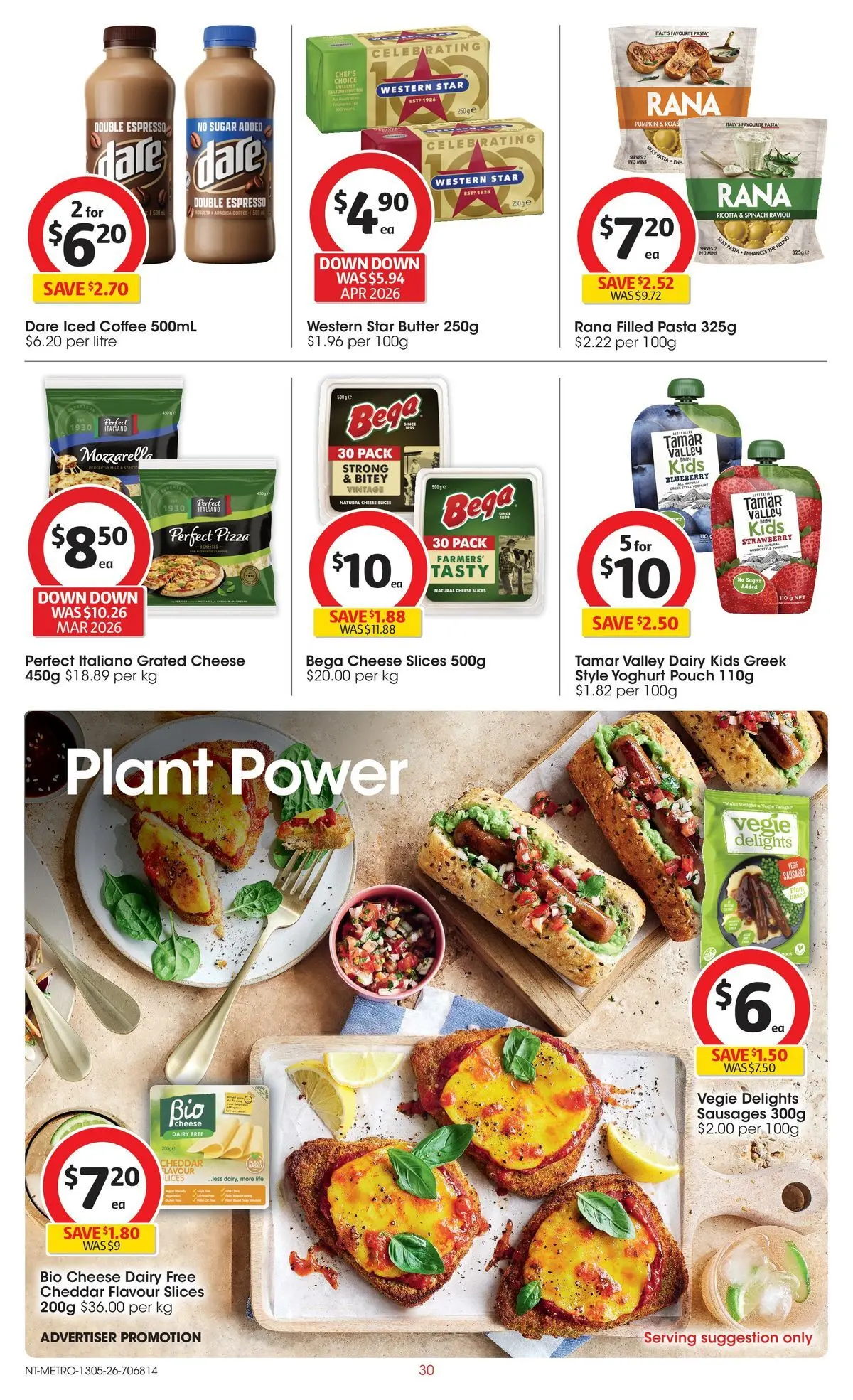 ﻿Coles catalogue valid from 13/05/2026 > Online Australia | Page: 30 | Products: Cheese, Pizza, Spinach, Sugar