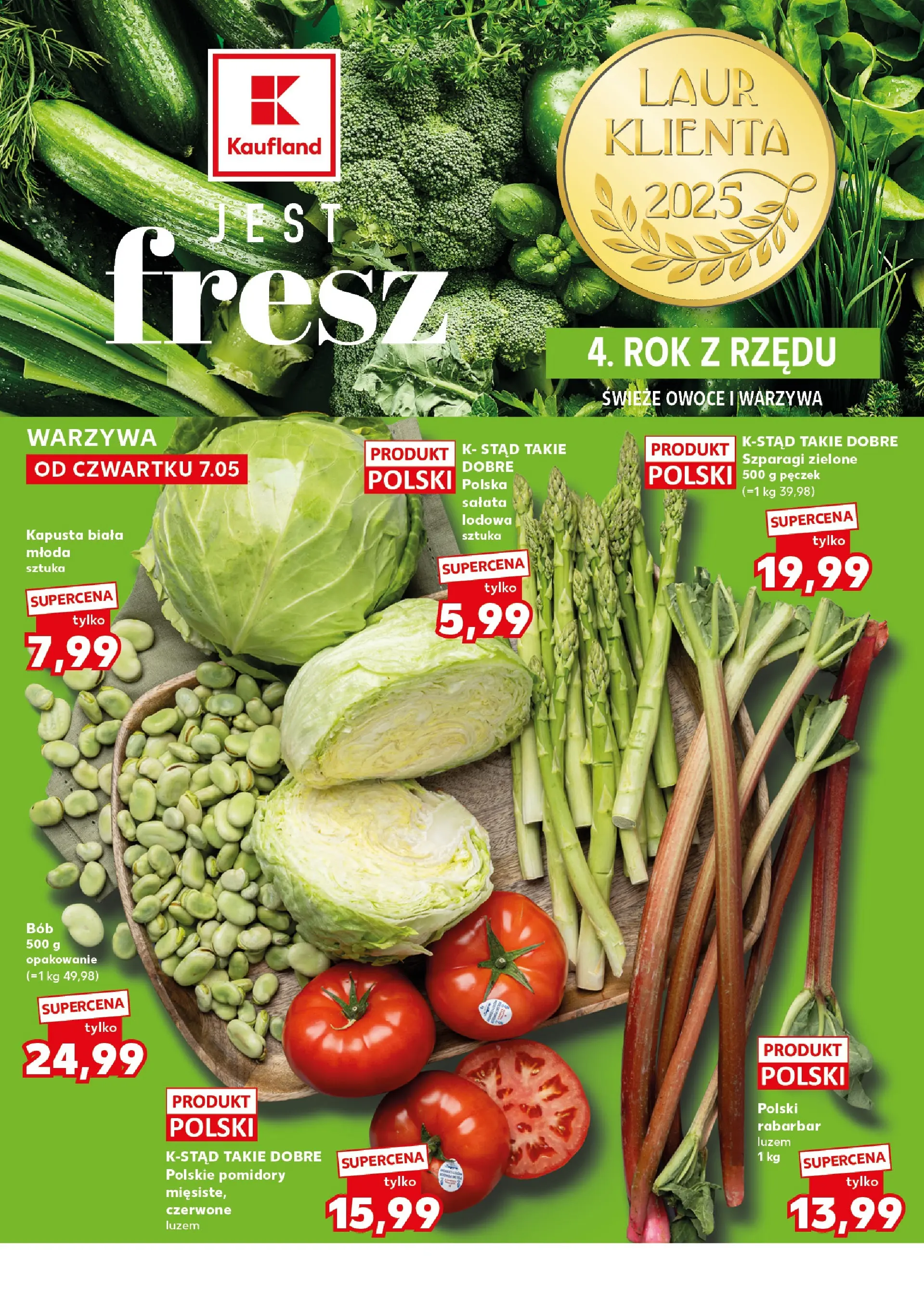 Kaufland gazetka - Super Sobota od 09.05.2026 - od jutra PDF | Strona: 12 | Produkty: Kapusta, Pomidory, Warzywa, Owoce