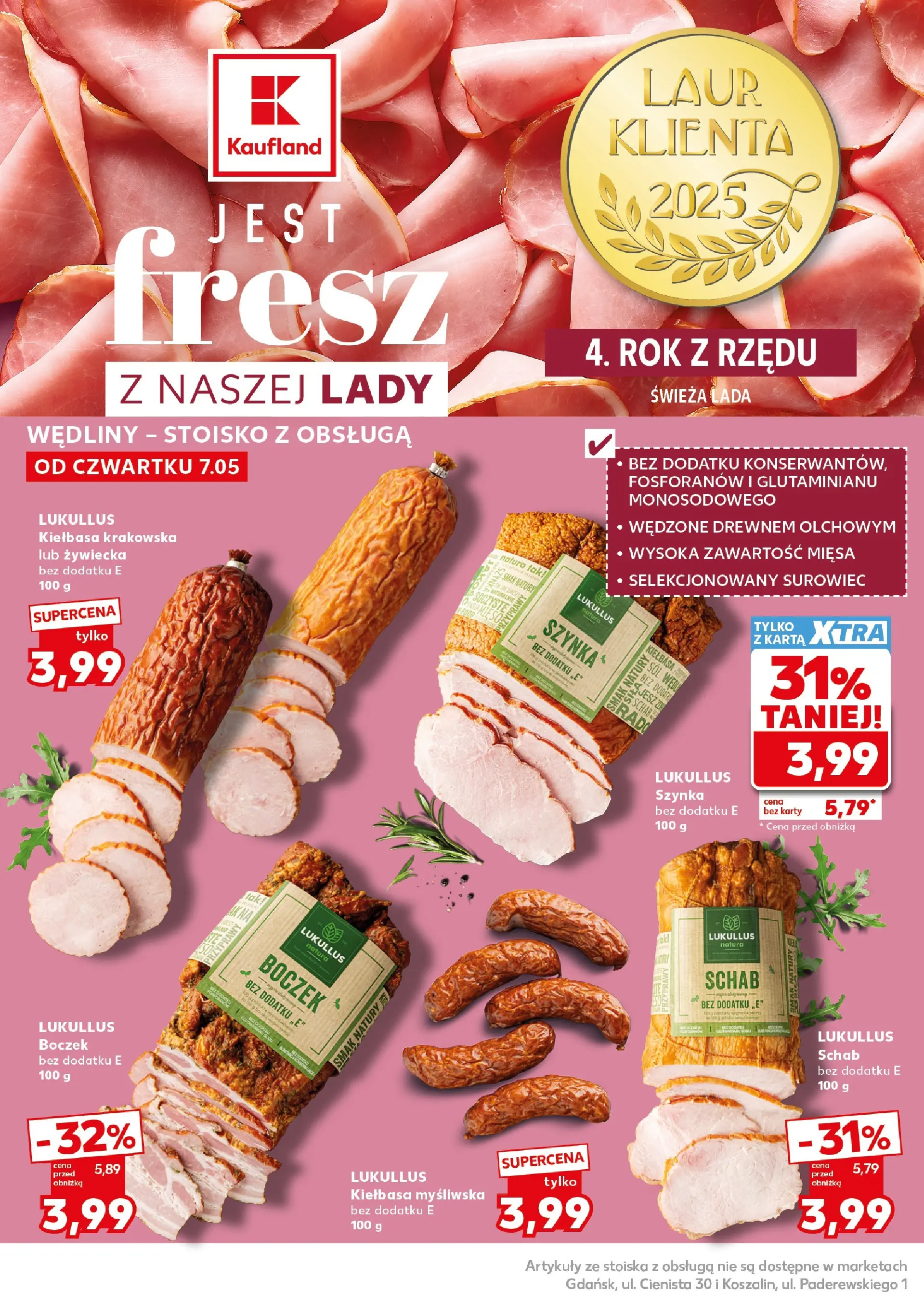 Kaufland gazetka - Super Sobota od 09.05.2026 - od jutra PDF | Strona: 16 | Produkty: Kiełbasa, Schab, Myśliwska, Boczek