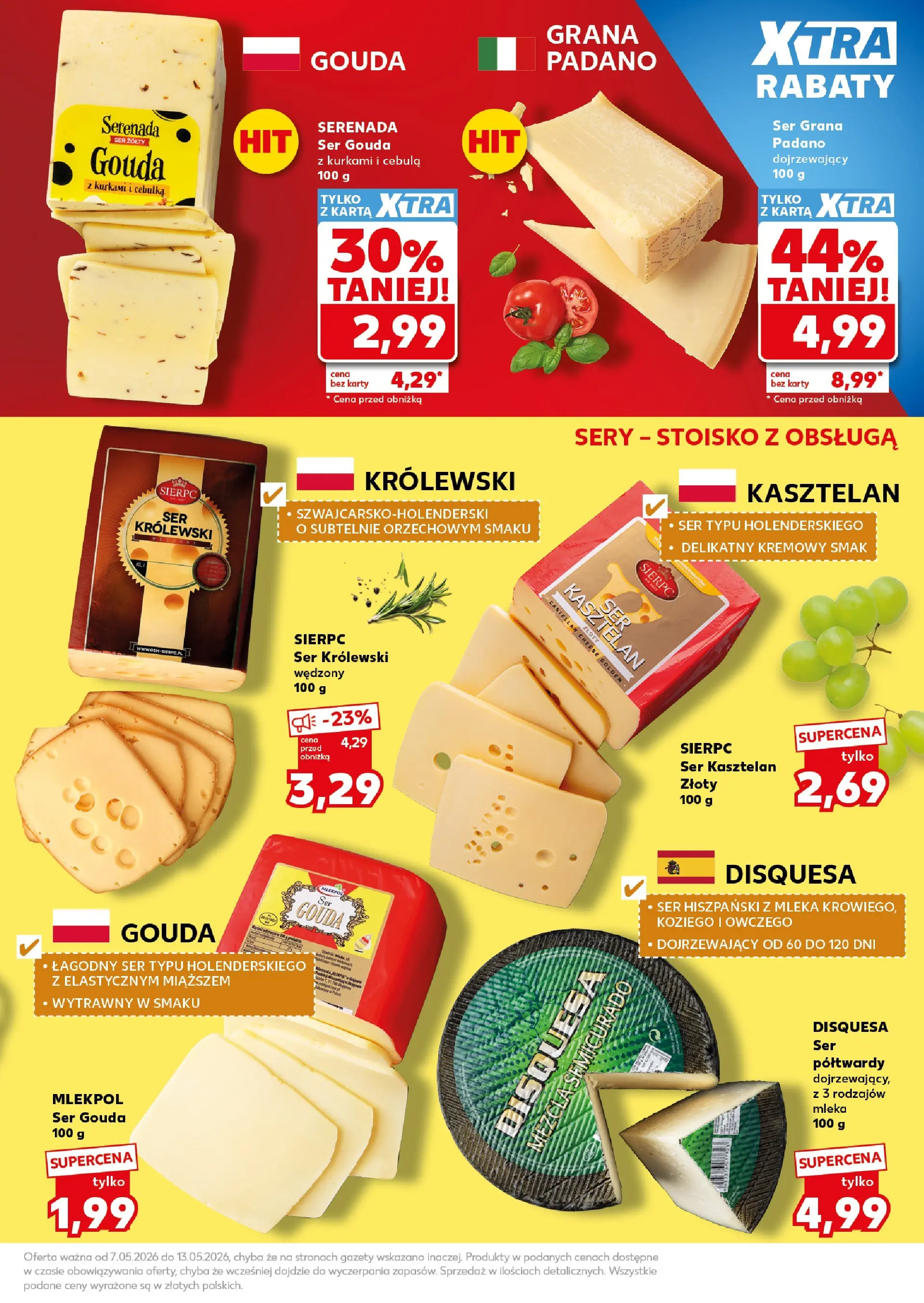 Kaufland gazetka - Super Sobota od 09.05.2026 - od jutra PDF | Strona: 19 | Produkty: Ser żółty, Karta, Sery, Ser