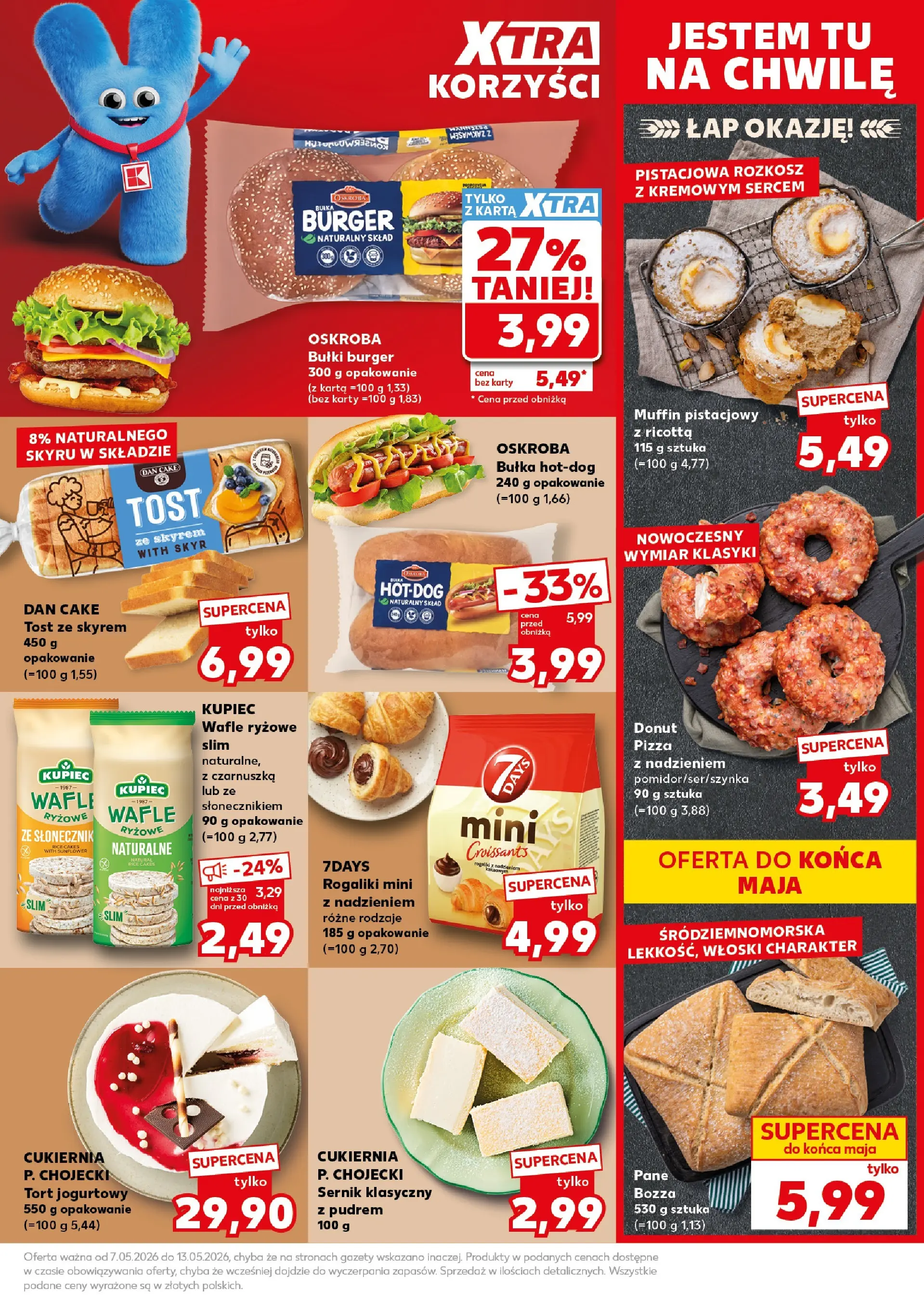 Kaufland gazetka - Super Sobota od 09.05.2026 - od jutra PDF | Strona: 21 | Produkty: Czarnuszka, Wafle ryżowe, Bułka, Donut