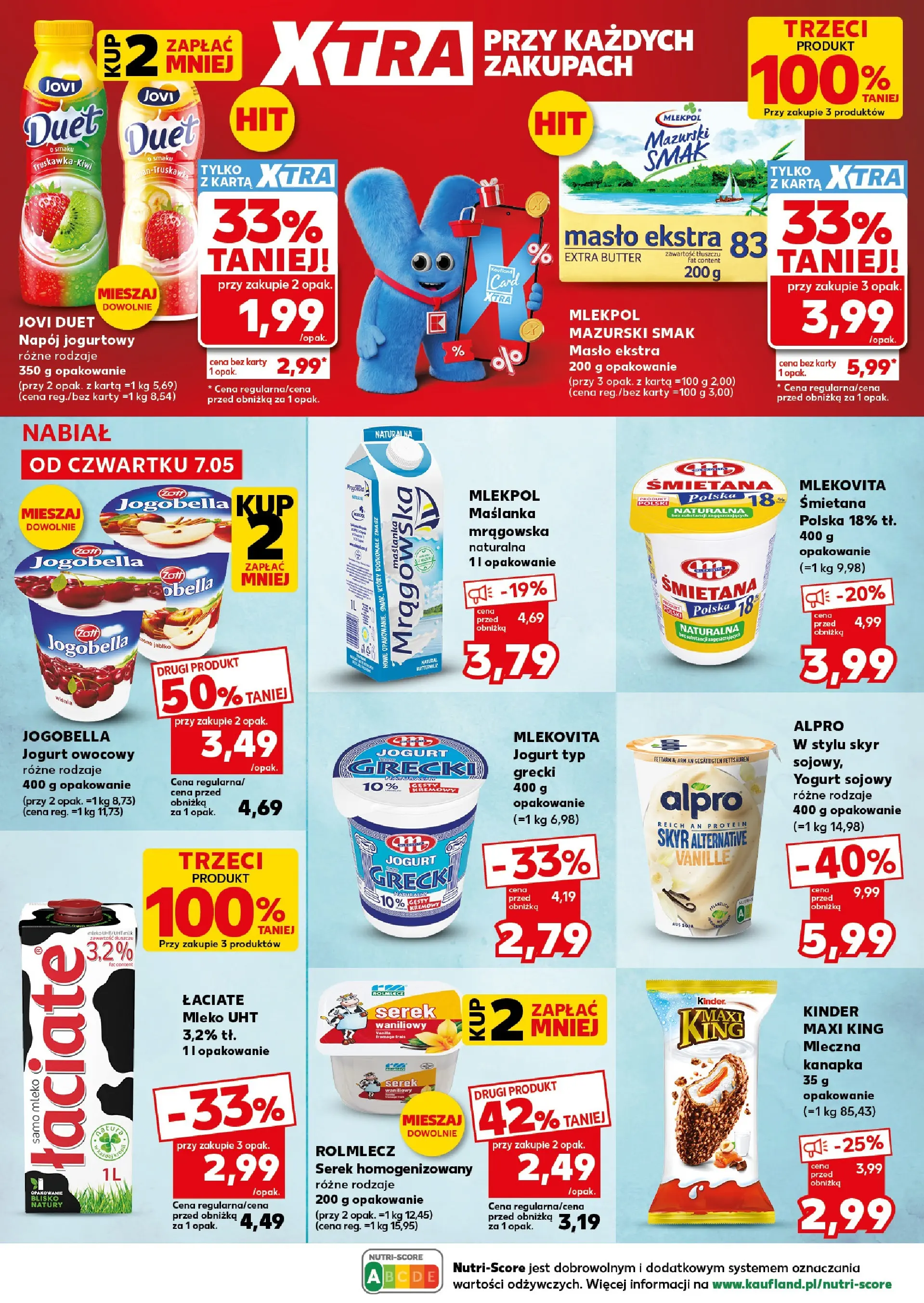 Kaufland gazetka - Super Sobota od 09.05.2026 - od jutra PDF | Strona: 22 | Produkty: Serek homogenizowany, Maślanka, Jogurt owocowy, Masło