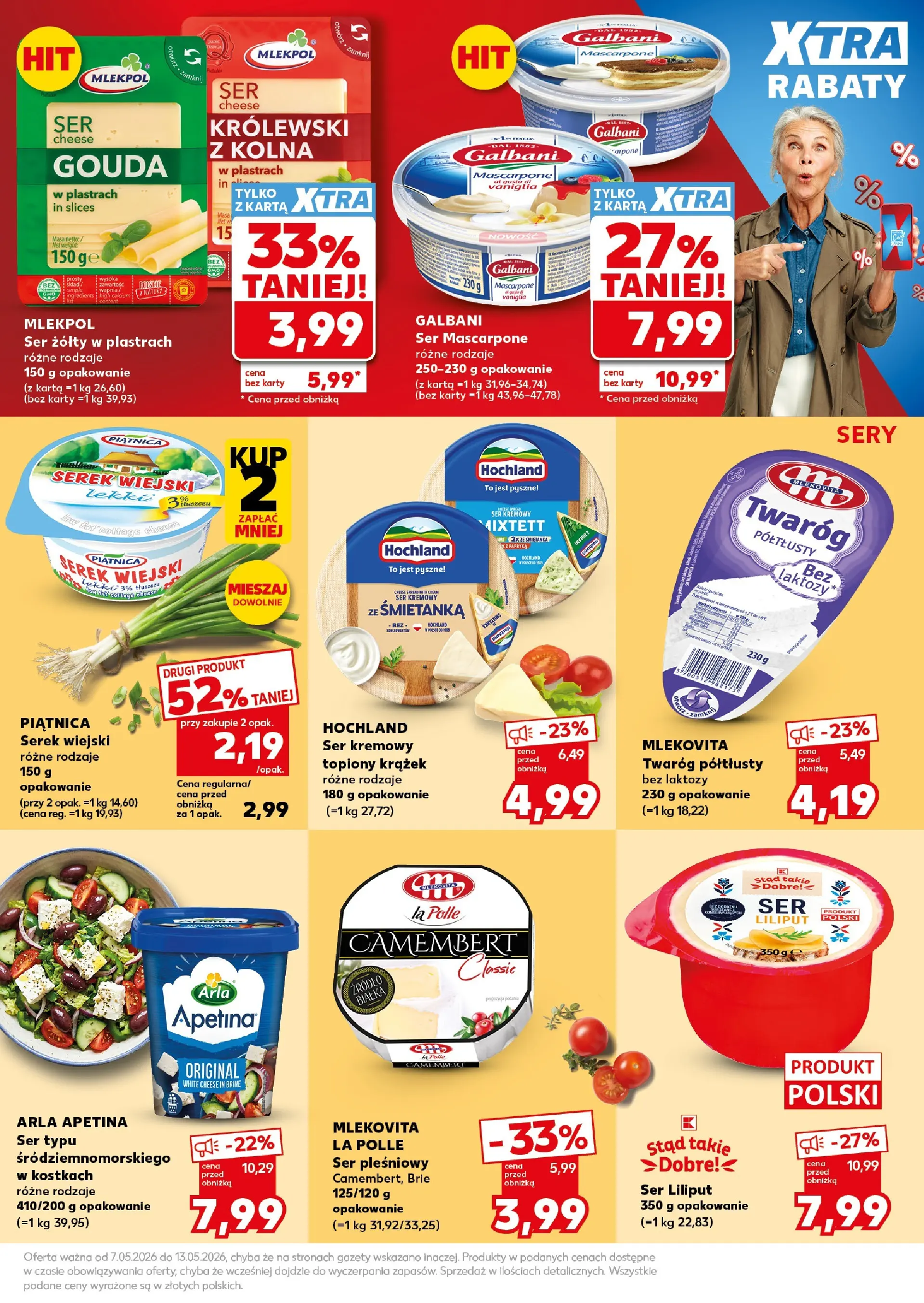 Kaufland gazetka - Super Sobota od 09.05.2026 - od jutra PDF | Strona: 23 | Produkty: Ser pleśniowy, Bez laktozy, Camembert, Ser