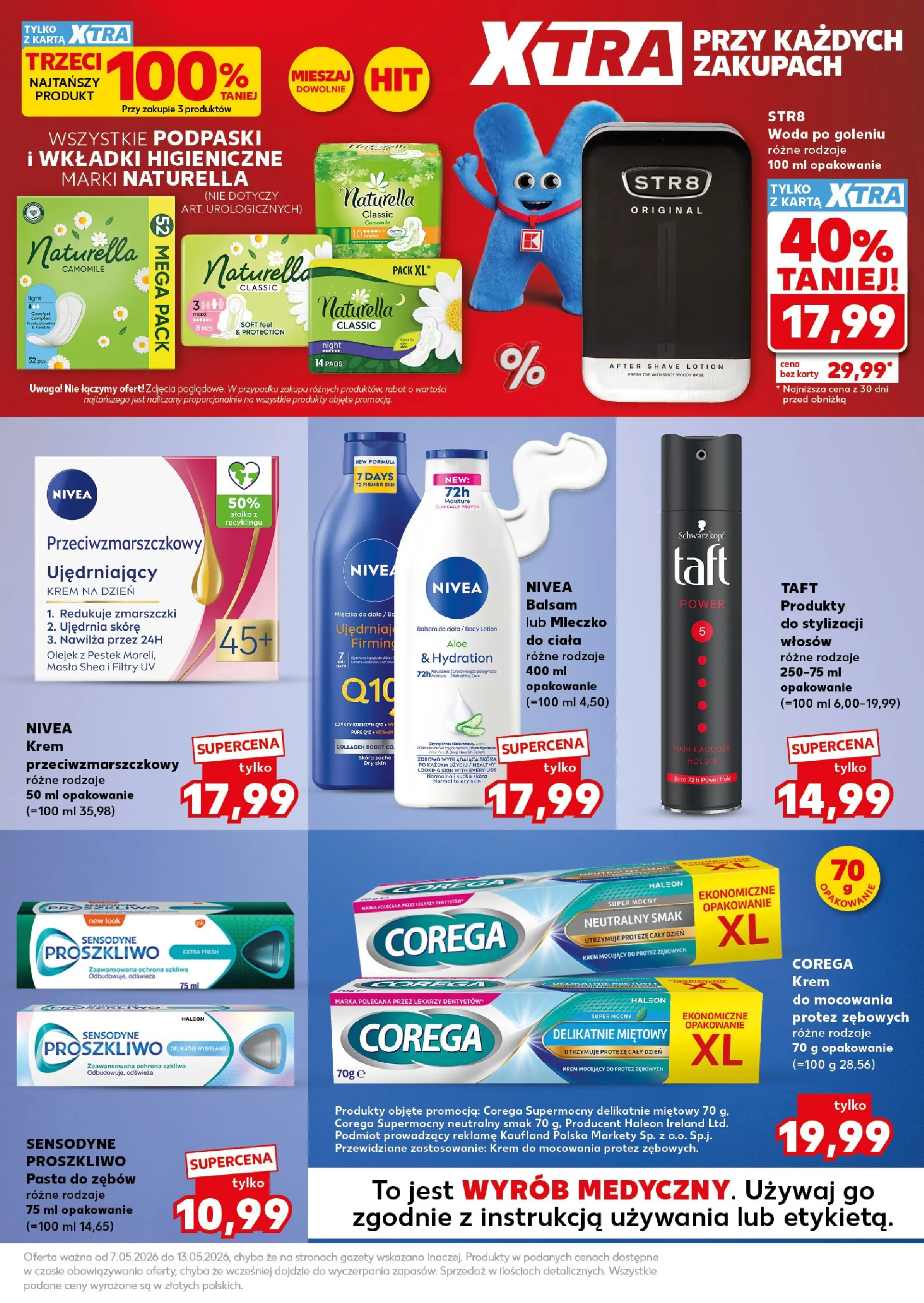 Kaufland gazetka - Super Sobota od 09.05.2026 - od jutra PDF | Strona: 27 | Produkty: Karta, Wkładki higieniczne, Mleczko do ciała, Woda