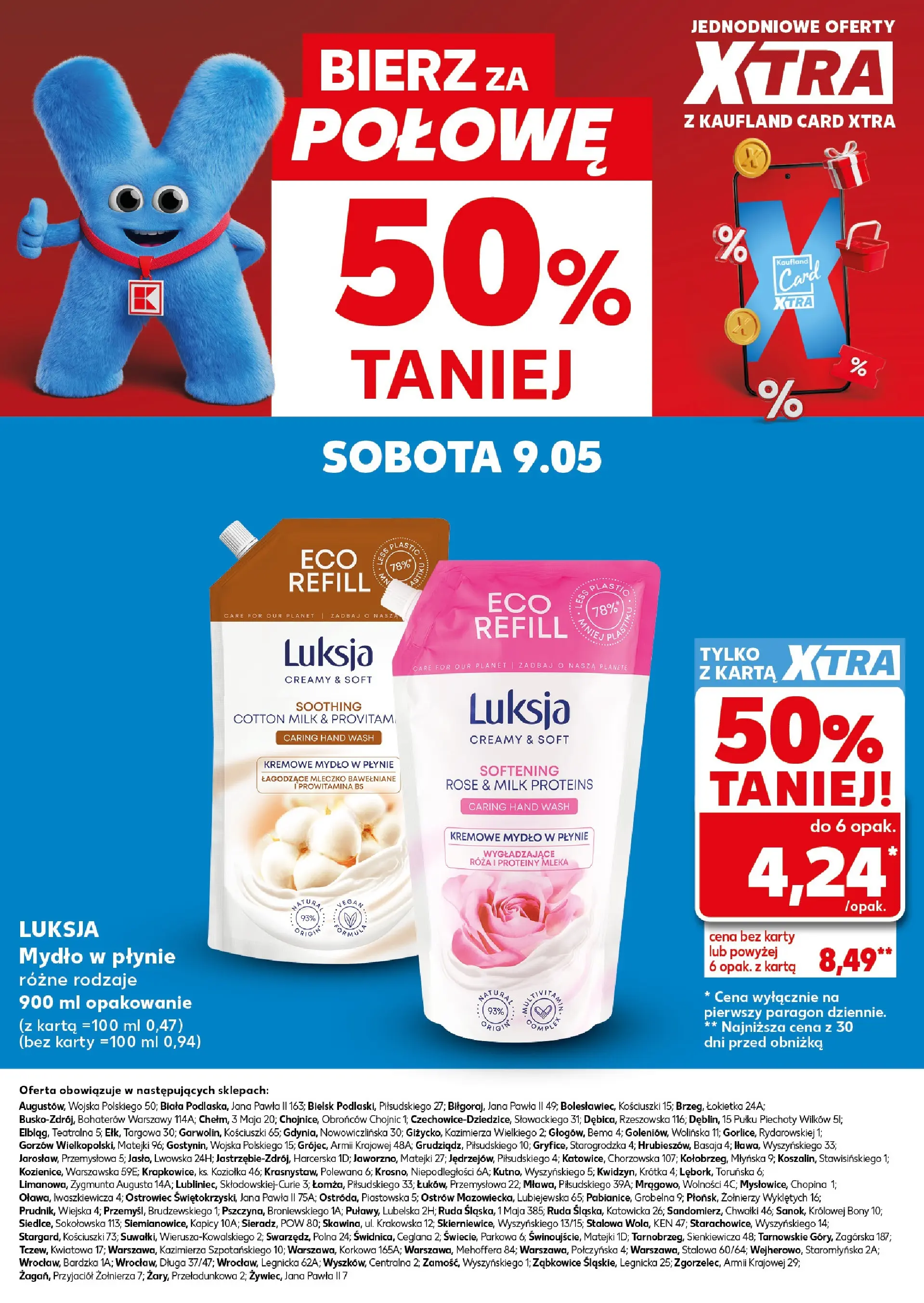 Kaufland gazetka - Super Sobota od 09.05.2026 - od jutra PDF | Strona: 28 | Produkty: Karta, Kremowe mydło w płynie, Mleka, Mydło