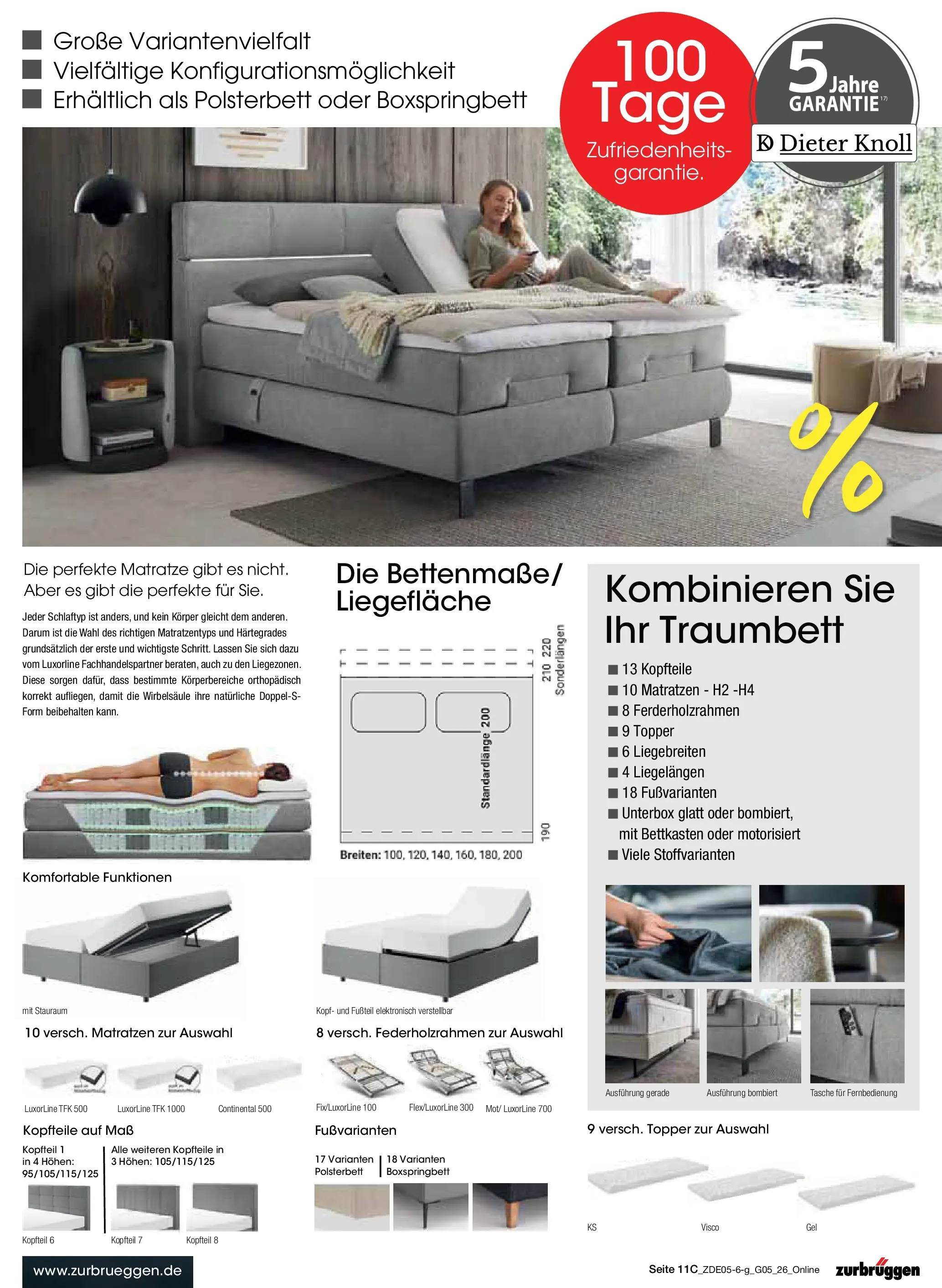 Zurbrüggen - Zurbrüggen: MaiDays Shopping (ab 08.05.2026) zum Blättern | Seite: 17 | Produkte: Tasche, Boxspringbett, Polsterbett, Topper