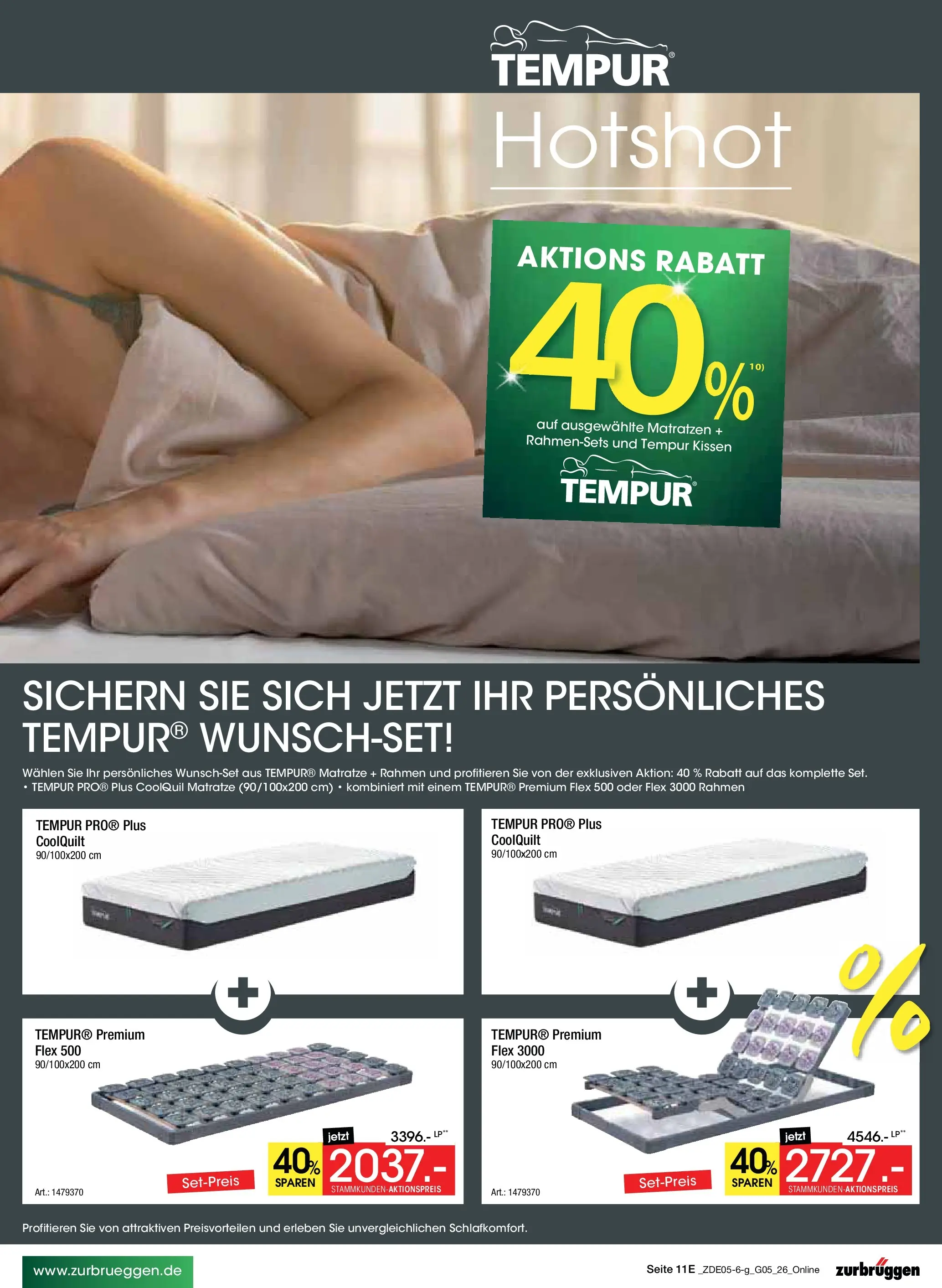 Zurbrüggen - Zurbrüggen: MaiDays Shopping (ab 08.05.2026) zum Blättern | Seite: 21 | Produkte: Matratze, Kissen