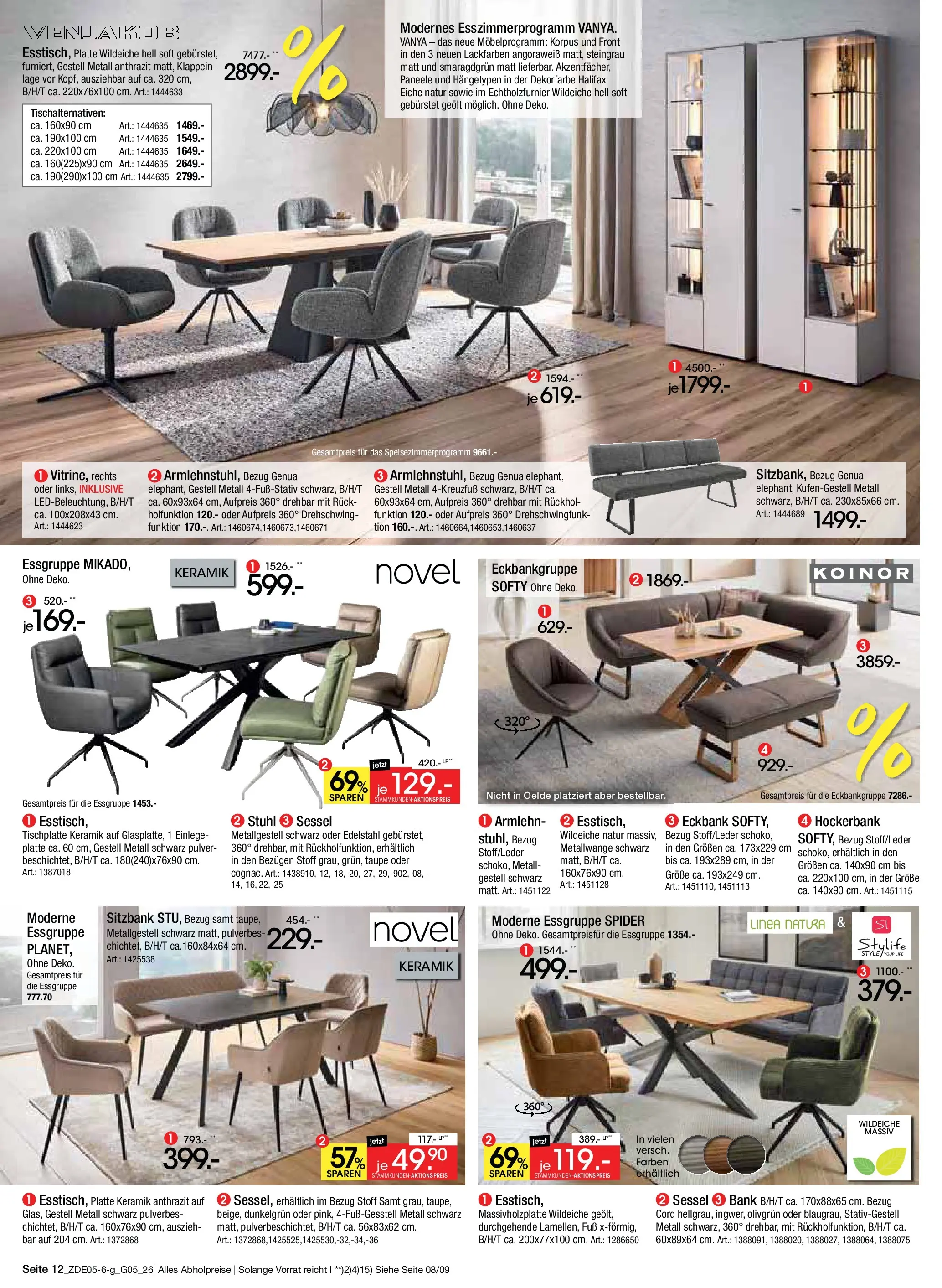 Zurbrüggen - Zurbrüggen: MaiDays Shopping (ab 08.05.2026) zum Blättern | Seite: 22 | Produkte: Eckbank, Essgruppe, Sessel, Stuhl