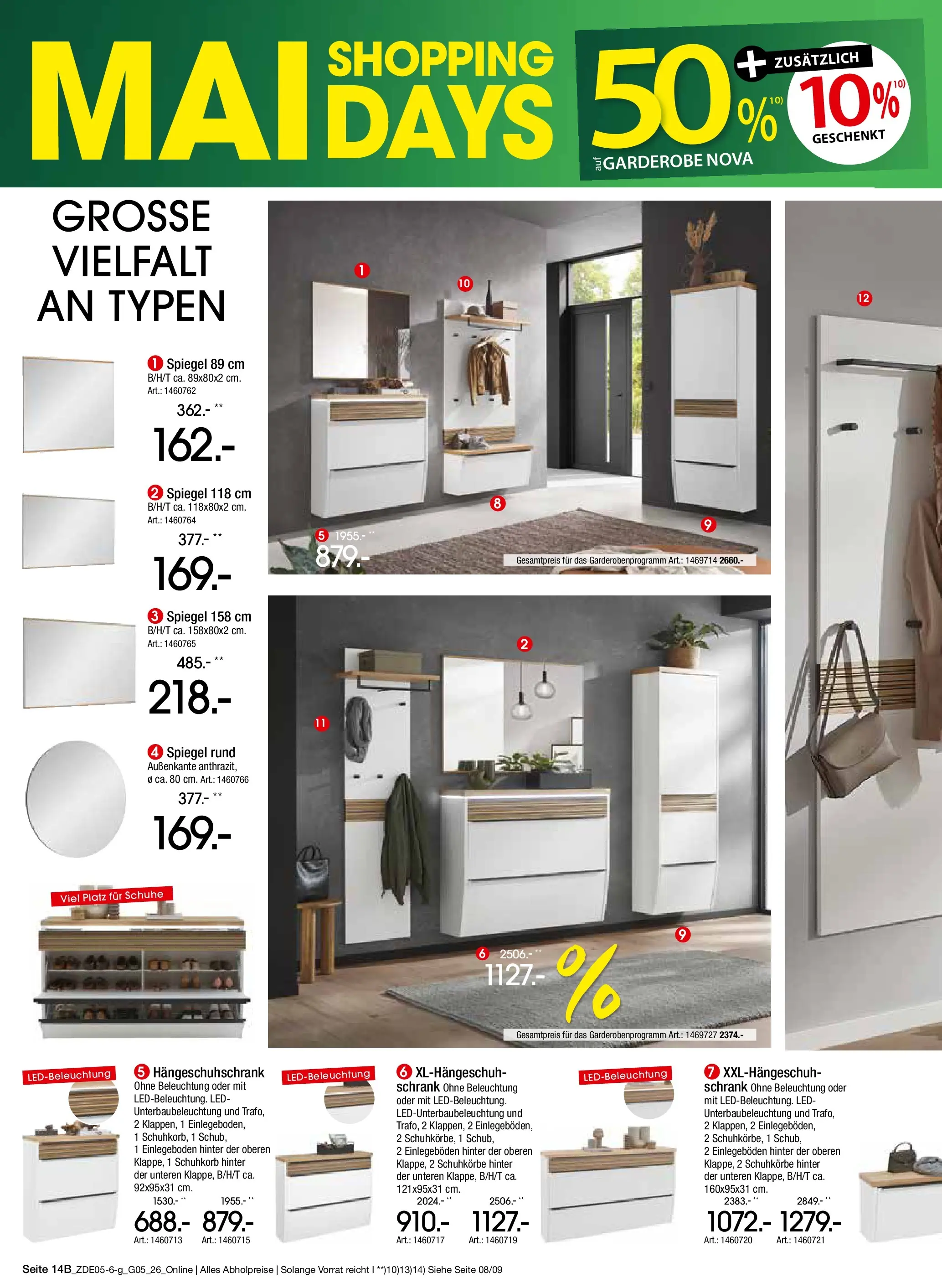 Zurbrüggen - Zurbrüggen: MaiDays Shopping (ab 08.05.2026) zum Blättern | Seite: 30 | Produkte: Schrank, Spiegel