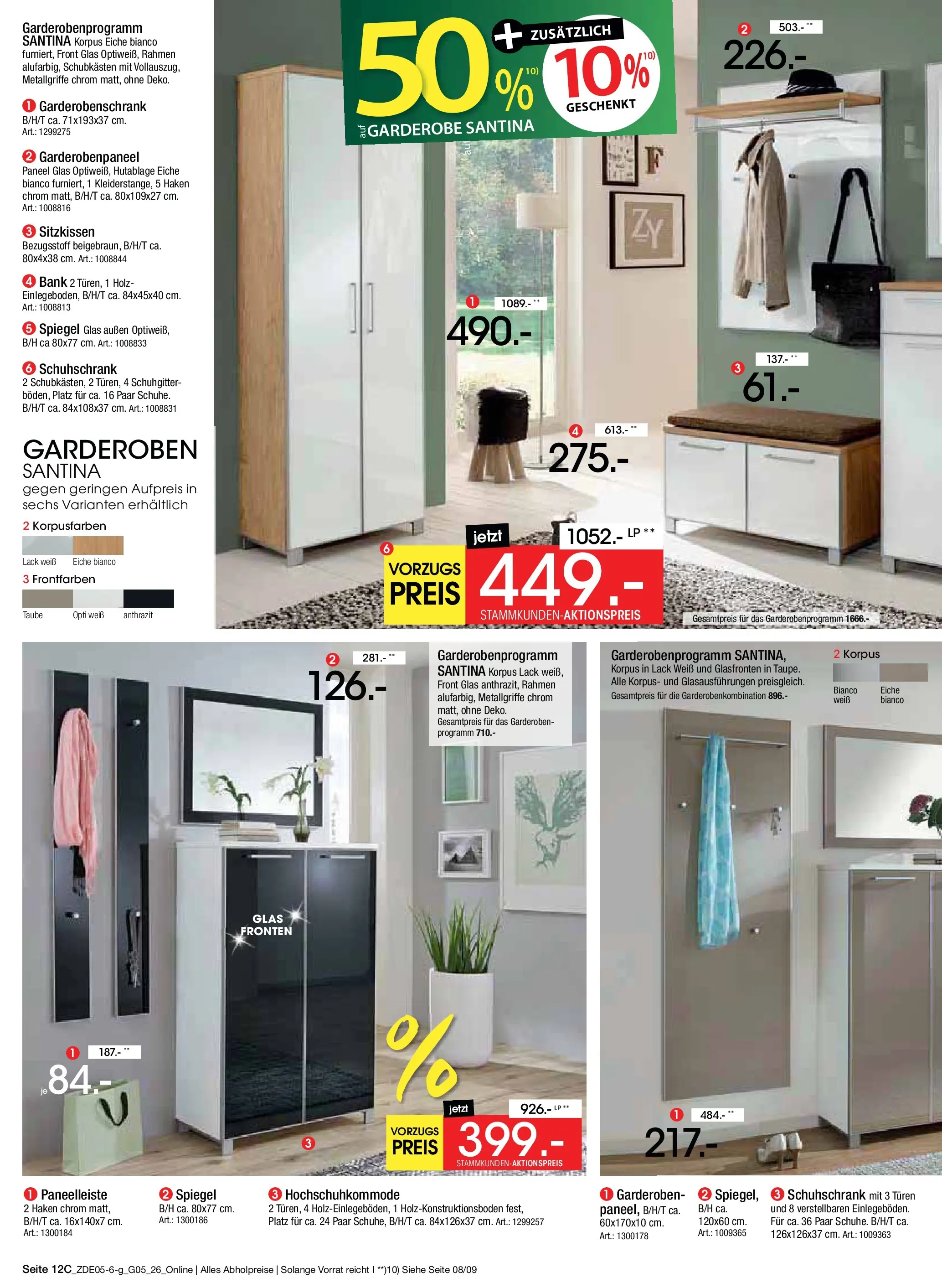 Zurbrüggen - Zurbrüggen: MaiDays Shopping (ab 08.05.2026) zum Blättern | Seite: 32 | Produkte: Spiegel, Garderobenschrank
