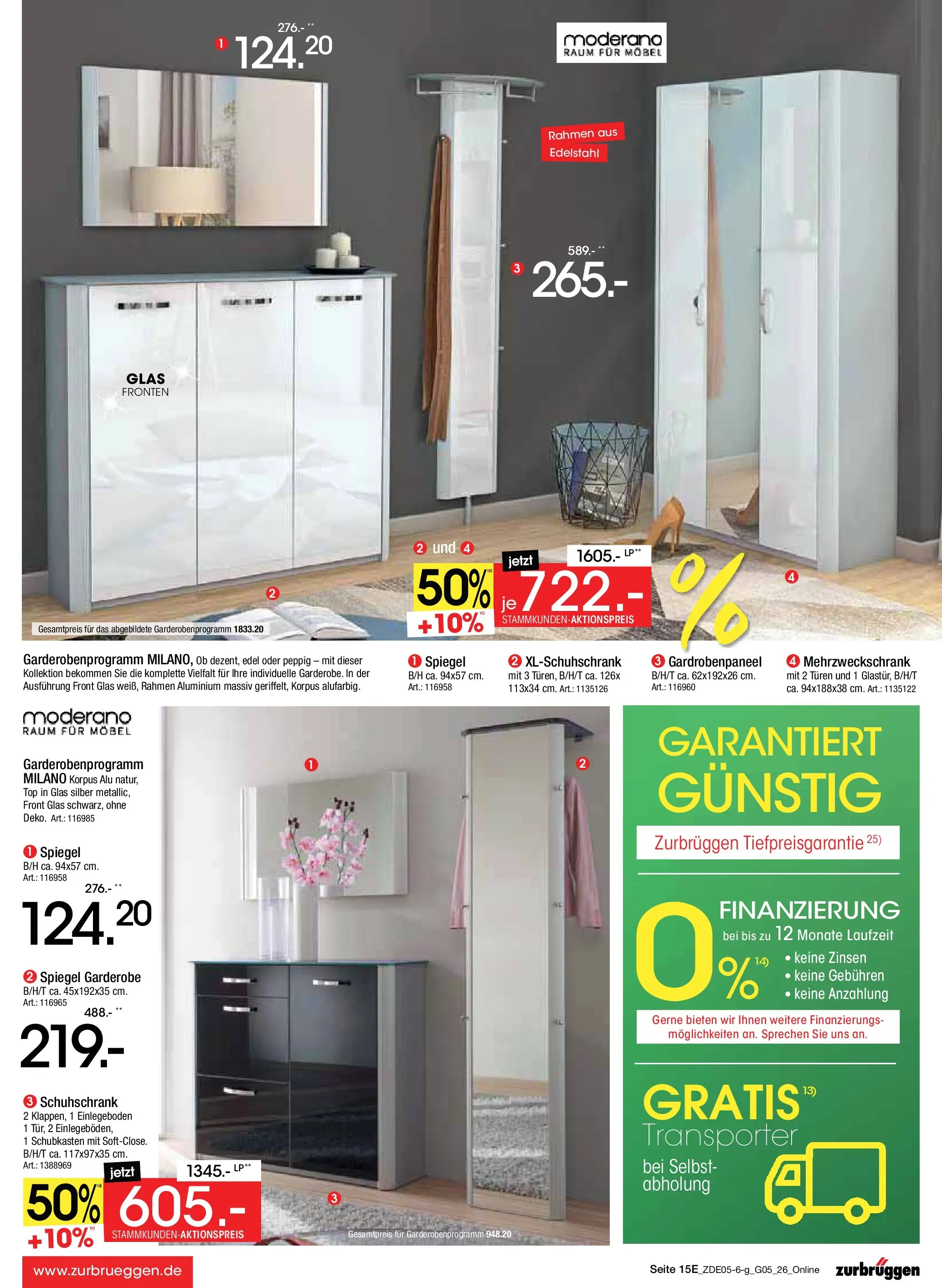 Zurbrüggen - Zurbrüggen: MaiDays Shopping (ab 08.05.2026) zum Blättern | Seite: 37 | Produkte: Top, Spiegel