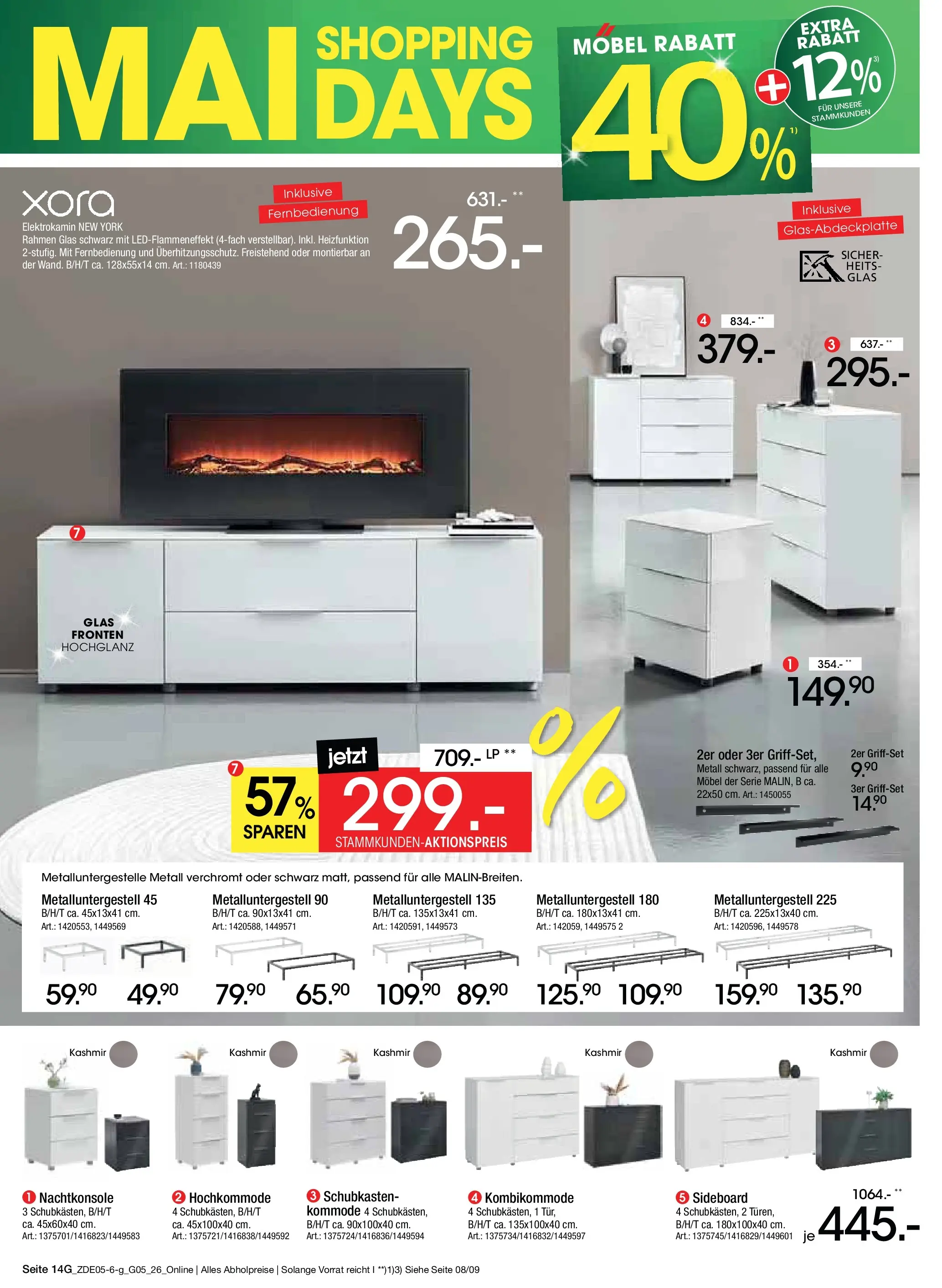Zurbrüggen - Zurbrüggen: MaiDays Shopping (ab 08.05.2026) zum Blättern | Seite: 40 | Produkte: Sideboard, Kommode