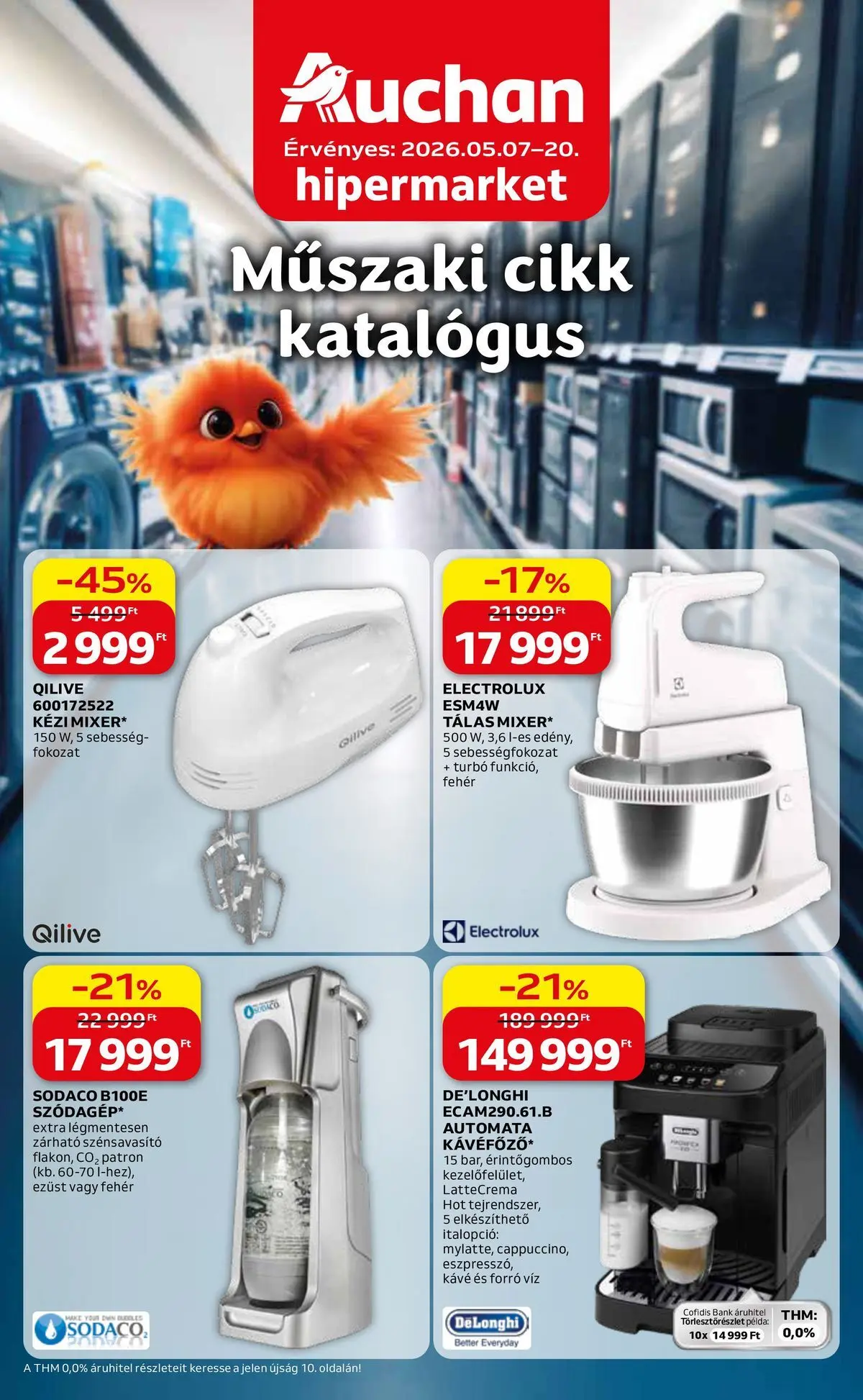 Auchan Elektronikai ajánlataink Budapest - 2026.05.07. -tól/töl > akció, lapozható szórólap 🛍️ | Oldal: 1 | Termékek: Kávé