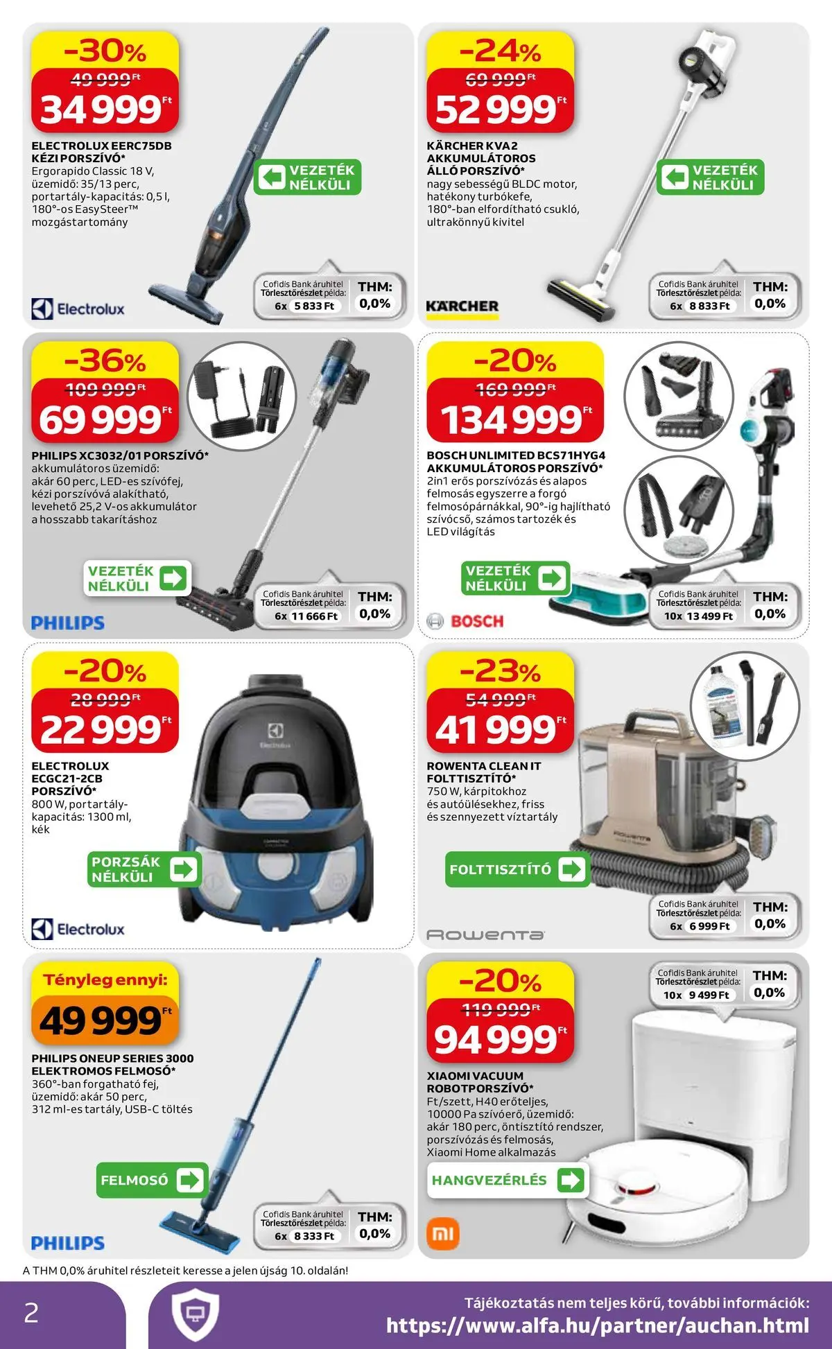 Auchan Elektronikai ajánlataink Budapest - 2026.05.07. -tól/töl > akció, lapozható szórólap 🛍️ | Oldal: 2 | Termékek: Felmosó, Akkumulátor, Xiaomi, Folttisztító