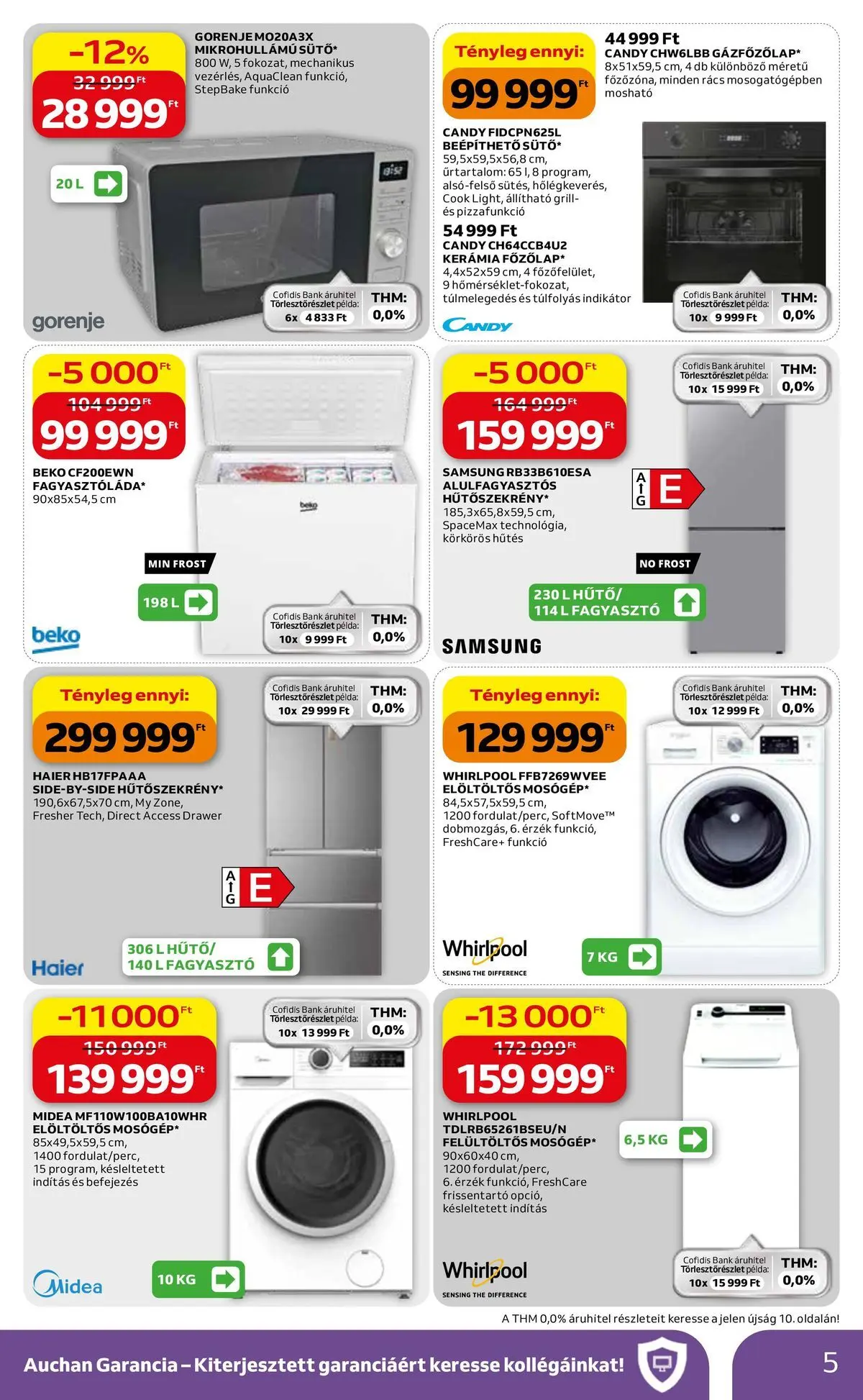 Auchan Elektronikai ajánlataink Budapest - 2026.05.07. -tól/töl > akció, lapozható szórólap 🛍️ | Oldal: 5 | Termékek: Grill, Samsung