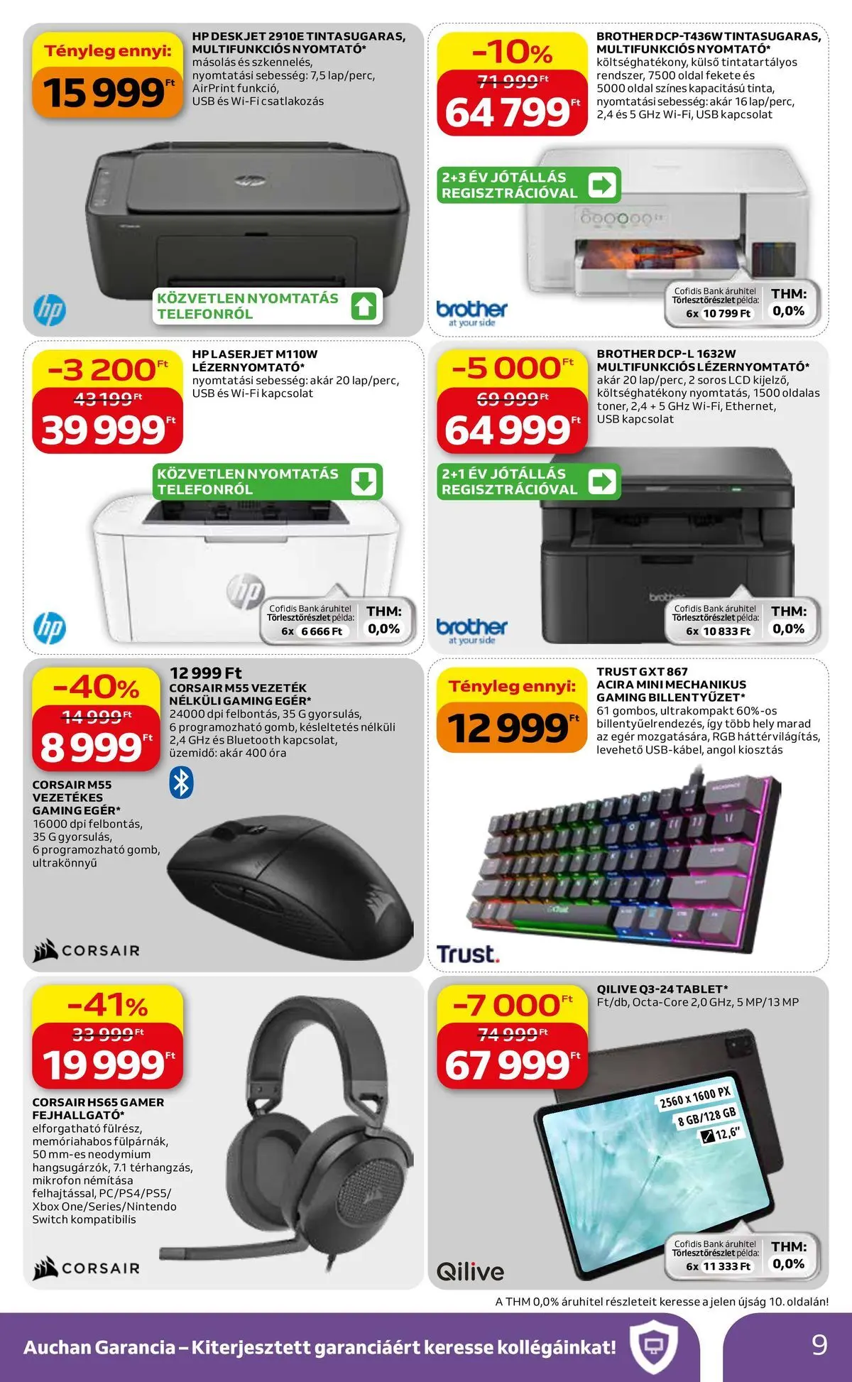 Auchan Elektronikai ajánlataink Budapest - 2026.05.07. -tól/töl > akció, lapozható szórólap 🛍️ | Oldal: 9 | Termékek: Egér, Xbox, Mikrofon, Óra