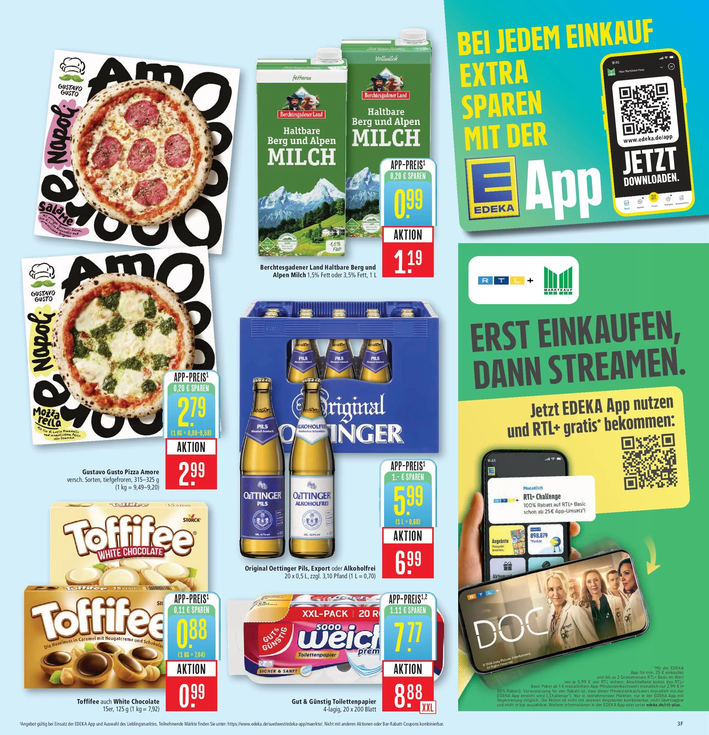 Marktkauf Prospekt Filderstadt	 (ab 10.05.2026) » Angebote online | Seite: 3 | Produkte: Gustavo gusto, Milch, Toffifee, Pizza