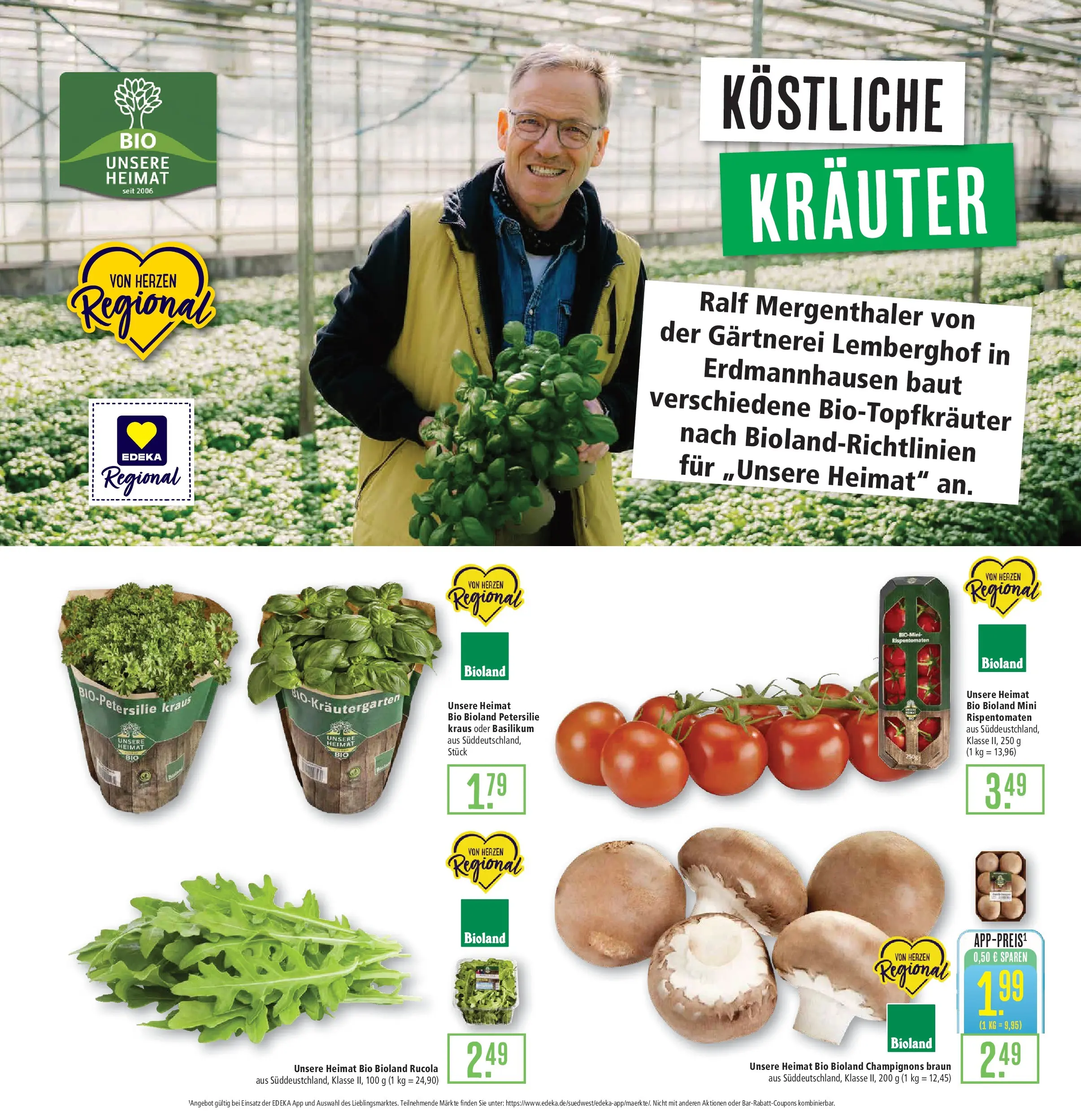 Marktkauf Prospekt Filderstadt	 (ab 10.05.2026) » Angebote online | Seite: 4 | Produkte: Rucola, Champignons, Petersilie