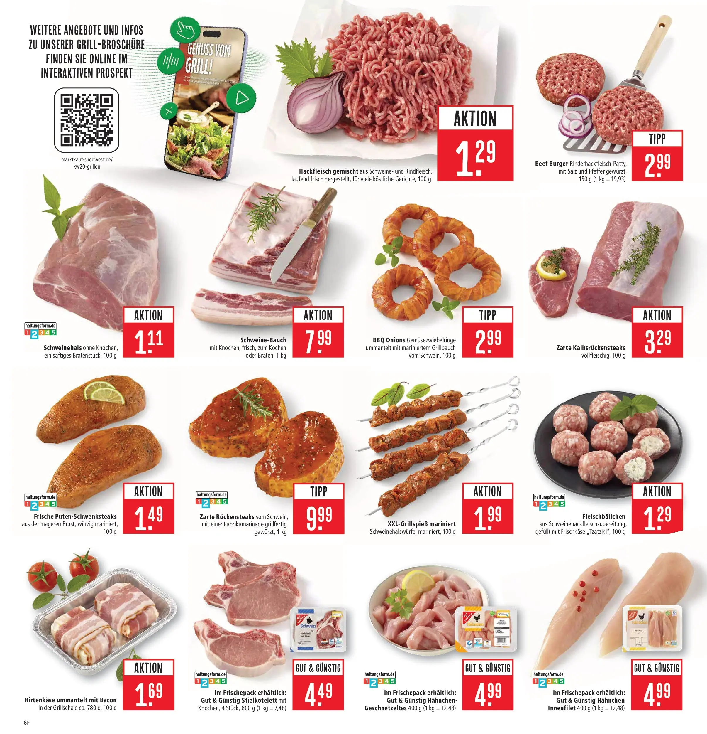 Marktkauf Prospekt Filderstadt	 (ab 10.05.2026) » Angebote online | Seite: 8 | Produkte: Schweinebauch, Salz, Frischkase, Hackfleisch