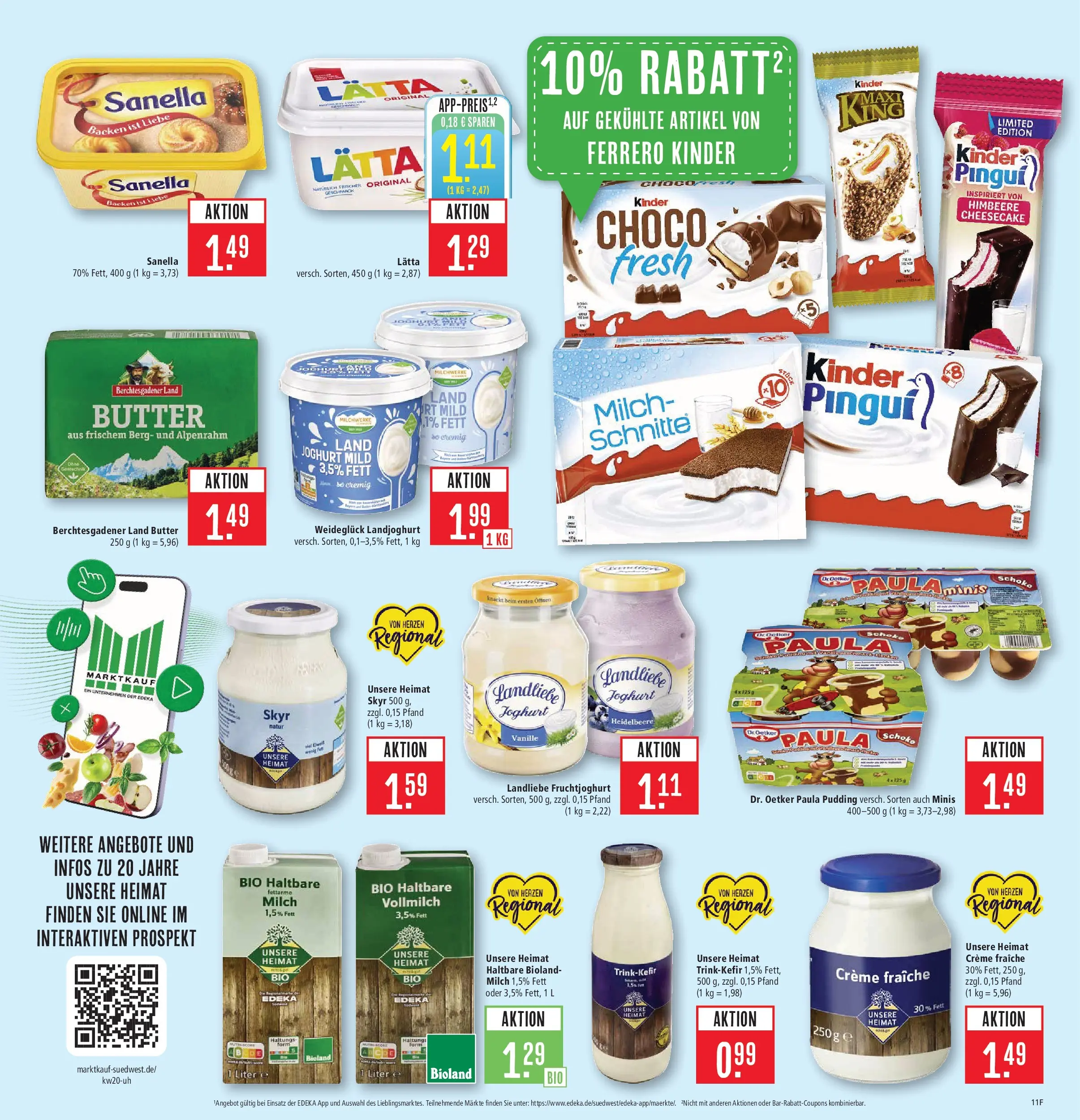 Marktkauf Prospekt Filderstadt	 (ab 10.05.2026) » Angebote online | Seite: 13 | Produkte: Butter, Joghurt, Fruchtjoghurt, Pudding