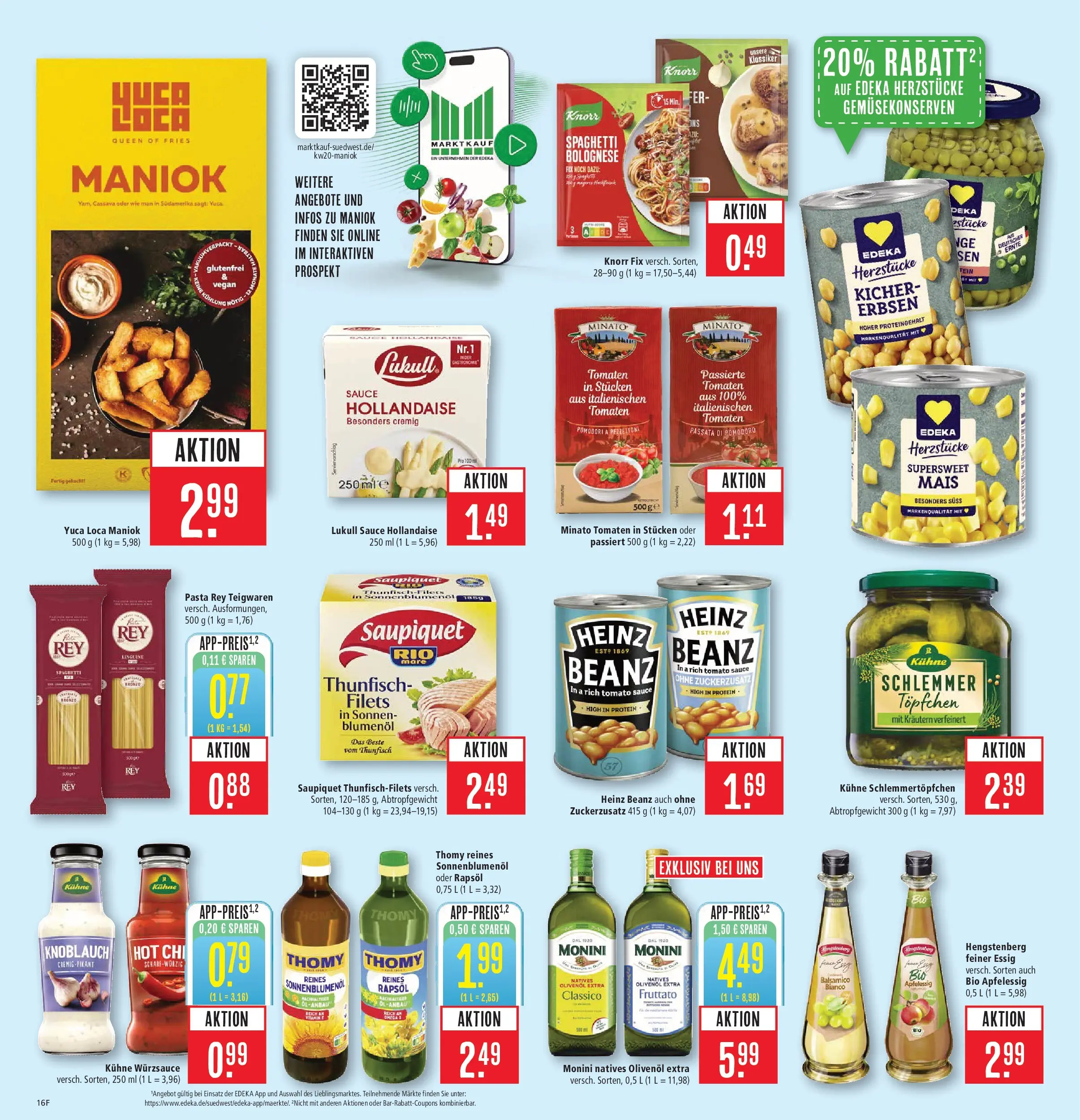 Marktkauf Prospekt Filderstadt	 (ab 10.05.2026) » Angebote online | Seite: 22 | Produkte: Thunfisch, Essig, Tomaten, Pasta