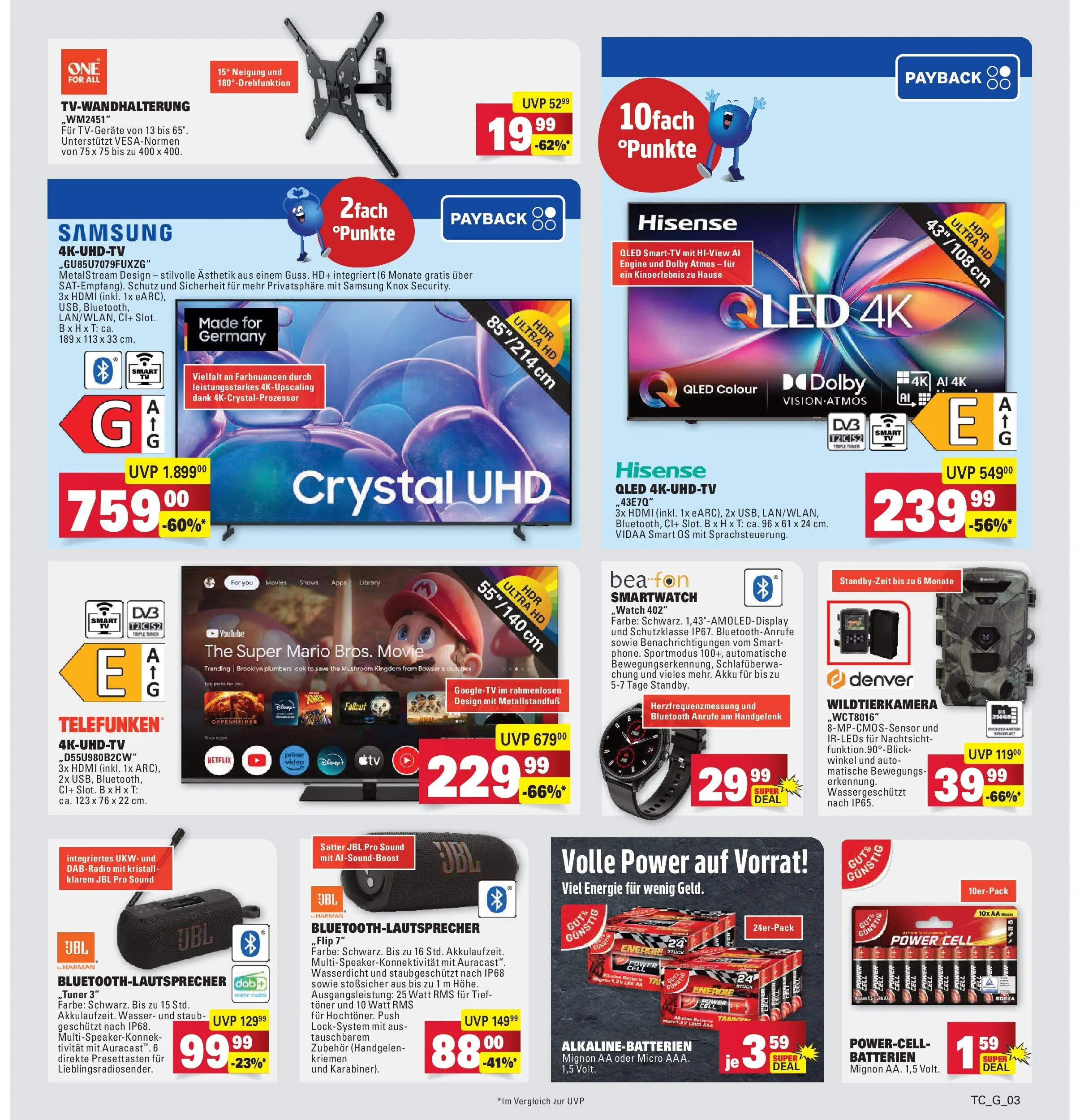 Marktkauf Prospekt Filderstadt	 (ab 10.05.2026) » Angebote online | Seite: 33 | Produkte: Toner, Batterien, Samsung, Video