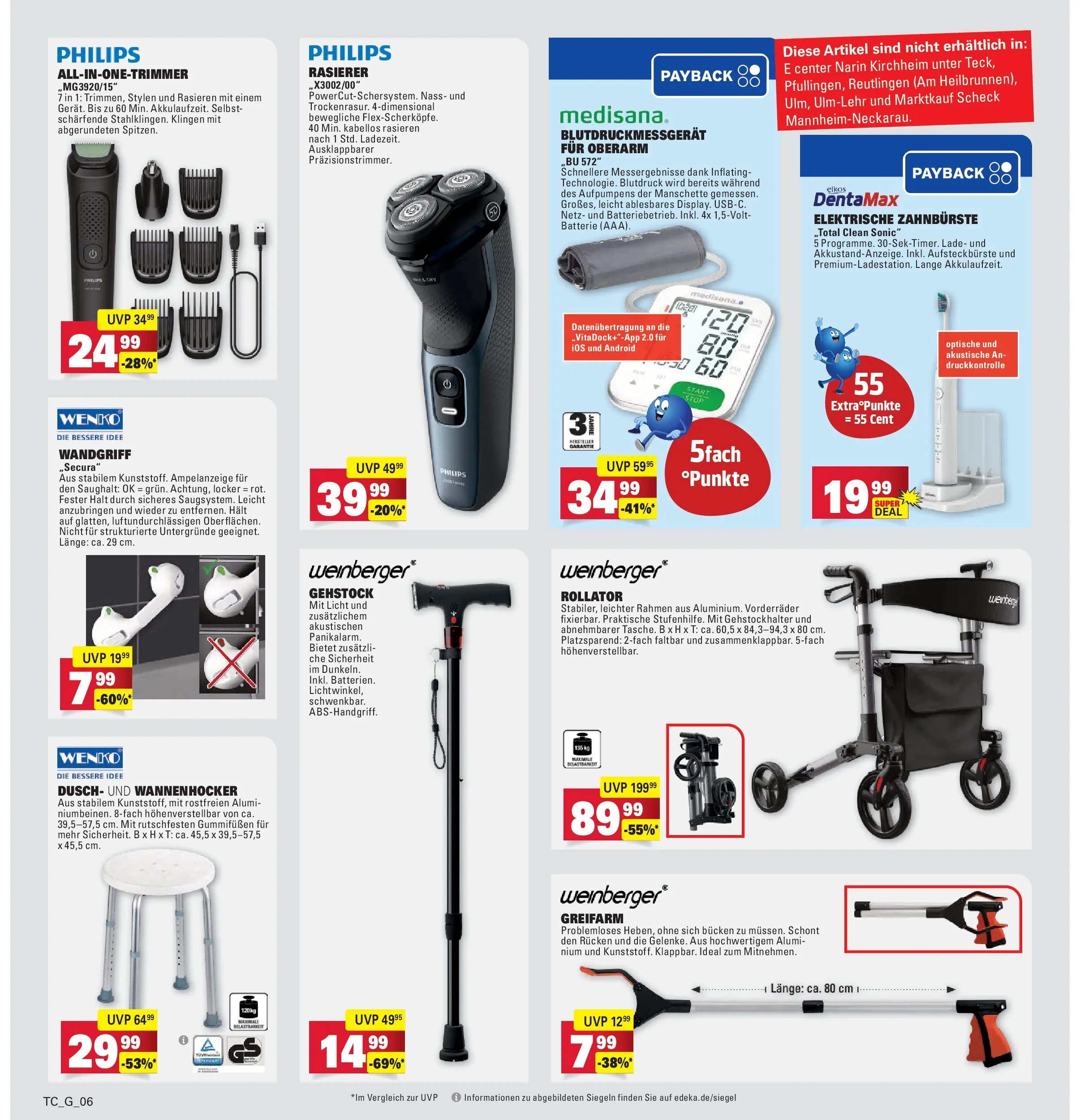 Marktkauf Prospekt Filderstadt	 (ab 10.05.2026) » Angebote online | Seite: 36 | Produkte: Philips, Rasierer, Elektrische zahnbürste, Batterie