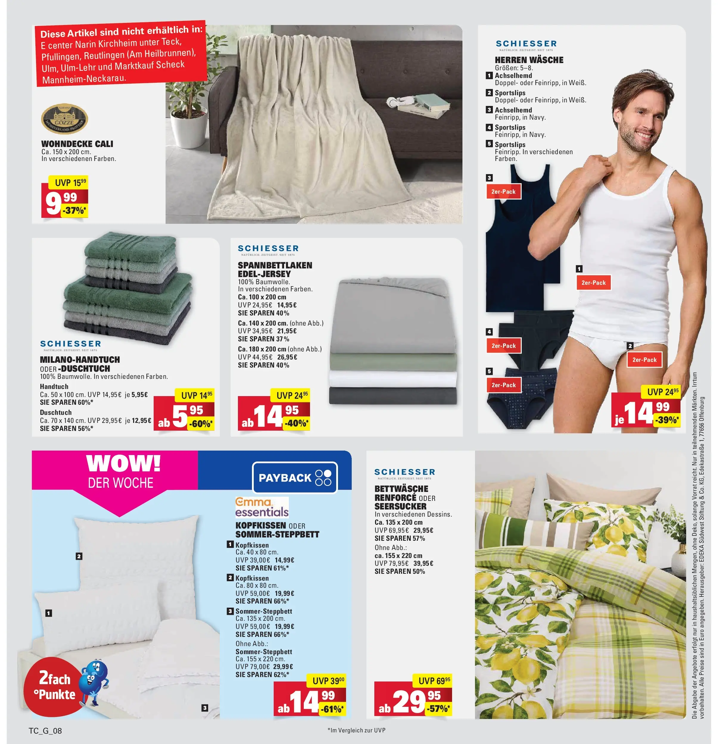 Marktkauf Prospekt Filderstadt	 (ab 10.05.2026) » Angebote online | Seite: 38 | Produkte: Bettwäsche, Kopfkissen