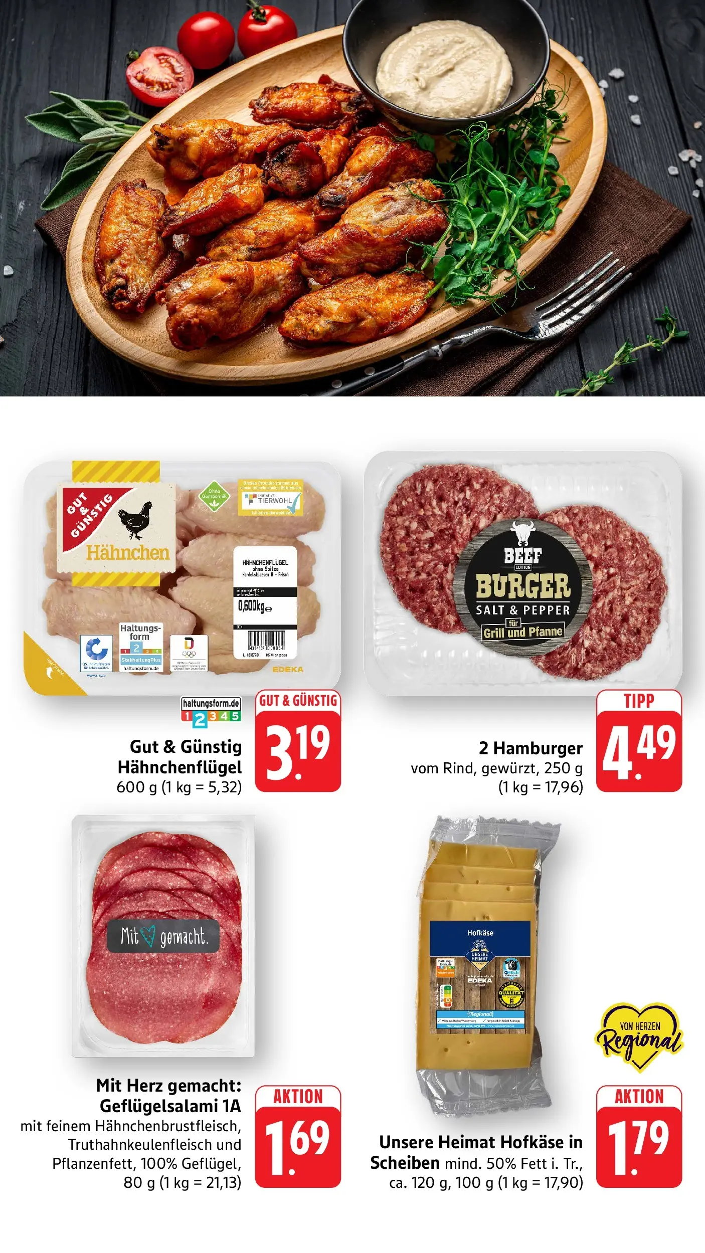 Edeka prospekt Neuhofen	 (ab 10.05.2026) » Angebote Online | Seite: 3 | Produkte: Grill, Hahnchen, Burger, Salami