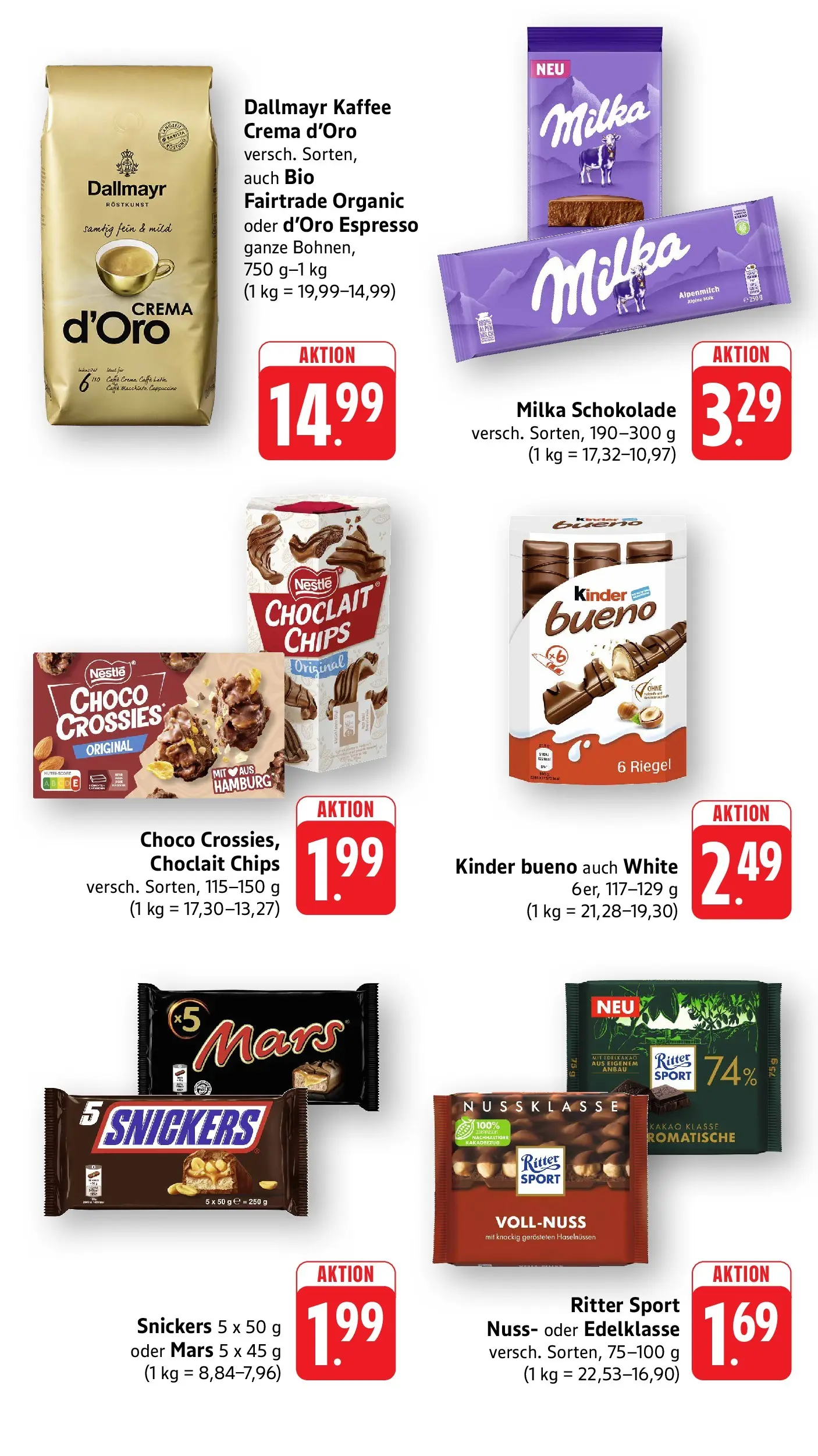 Edeka prospekt Neuhofen	 (ab 10.05.2026) » Angebote Online | Seite: 6 | Produkte: Kaffee, Schokolade, Milka, Snickers