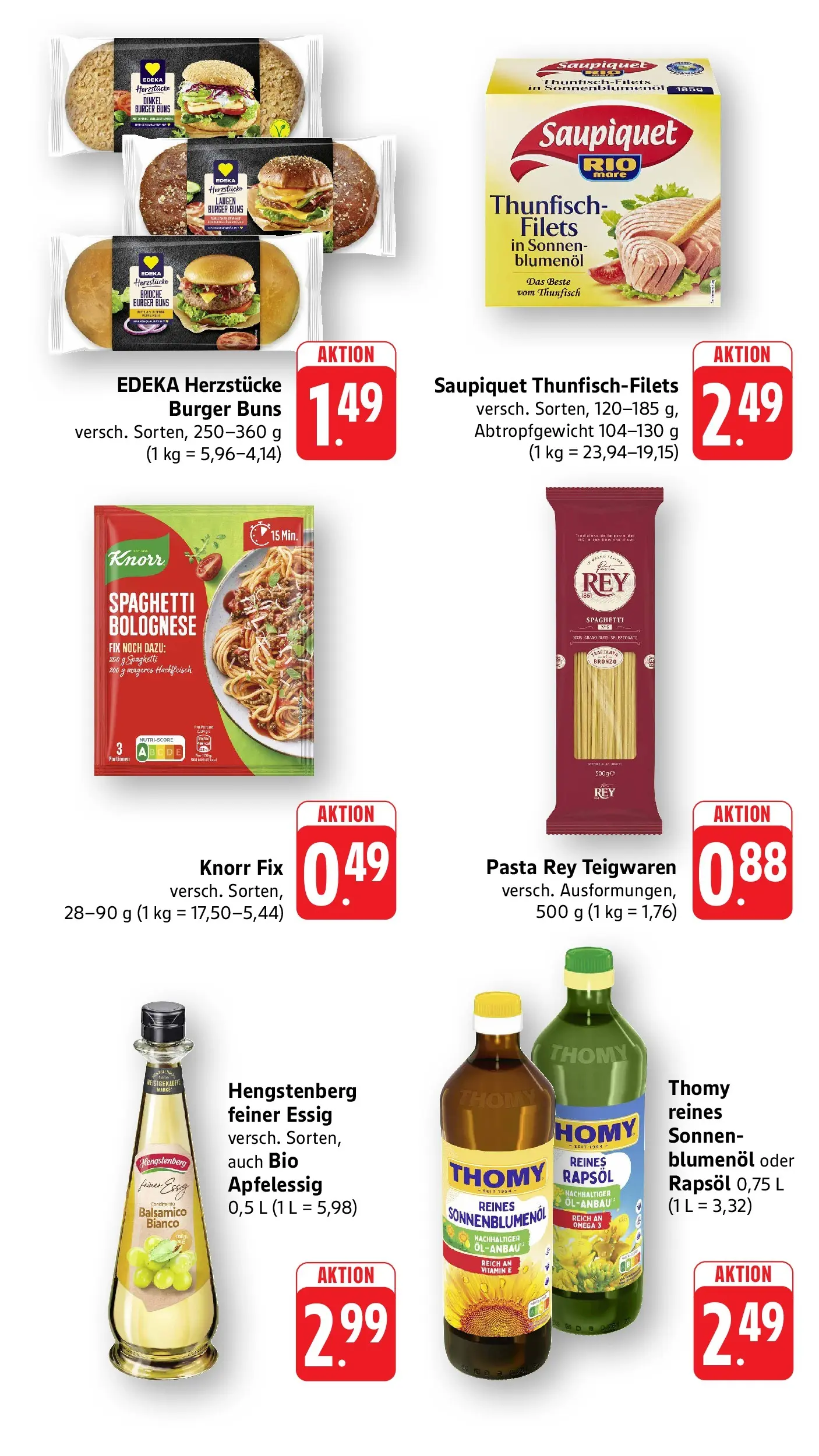 Edeka prospekt Neuhofen	 (ab 10.05.2026) » Angebote Online | Seite: 7 | Produkte: Thunfisch, Balsamico, Sonnenblumenol, Knorr