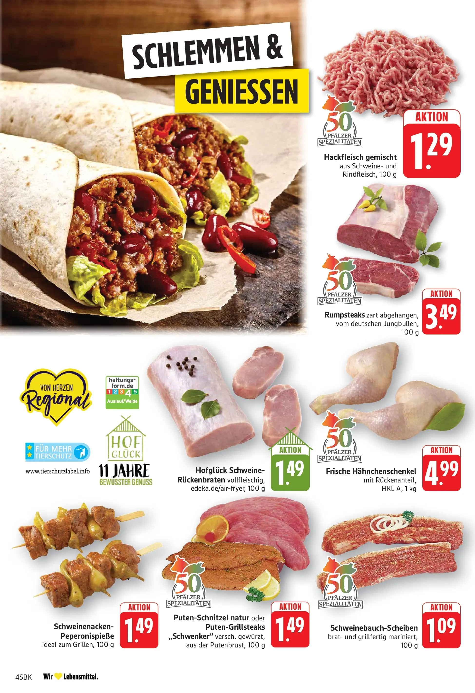 E center Prospekt Bad Bergzabern	 (ab 10.05.2026) zum Blättern | Seite: 6 | Produkte: Hahnchenschenkel, Schweinenacken, Putenschnitzel, Hackfleisch