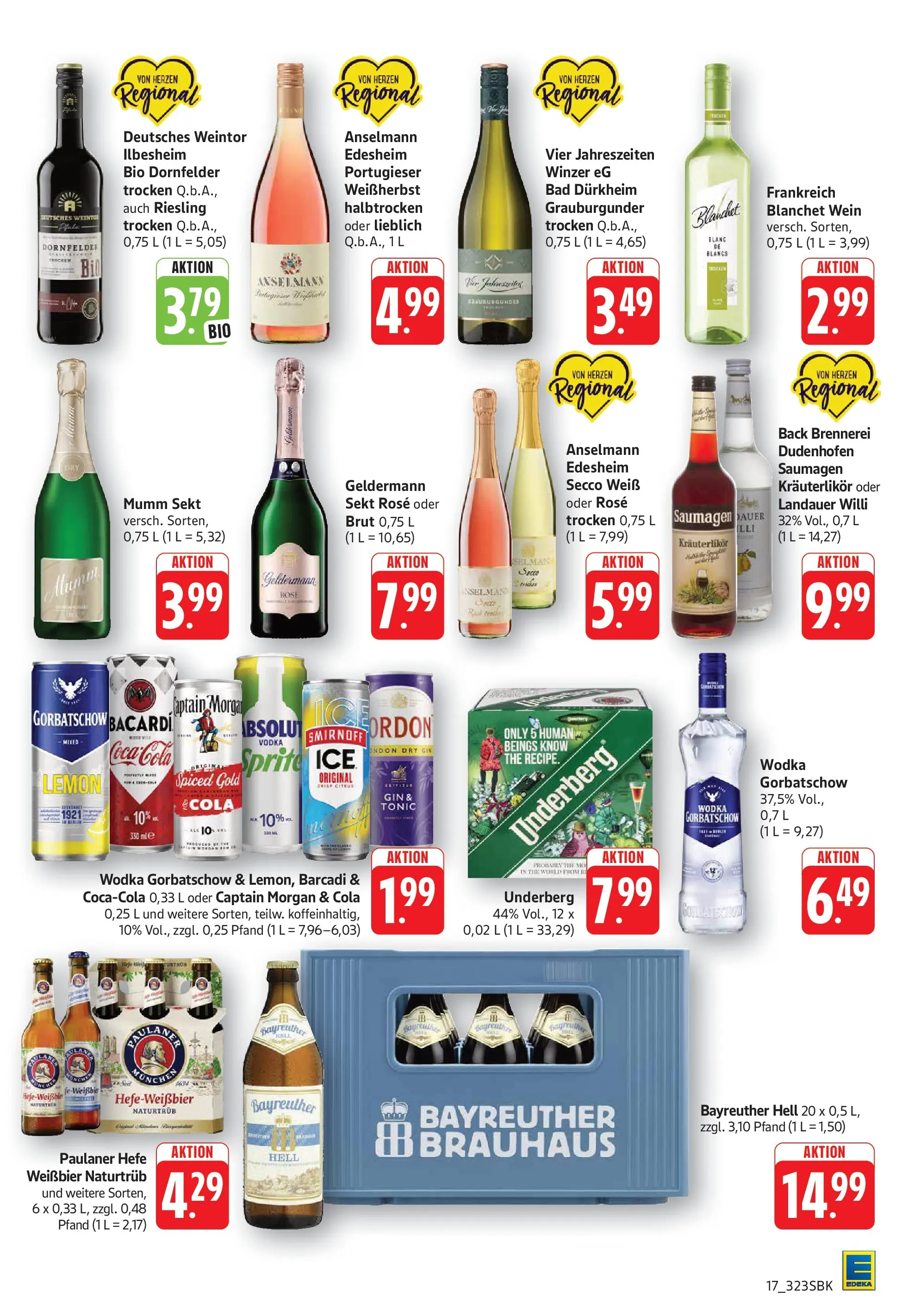 E center Prospekt Bad Bergzabern	 (ab 10.05.2026) zum Blättern | Seite: 19 | Produkte: Cola, Weißbier, Sekt, Wodka
