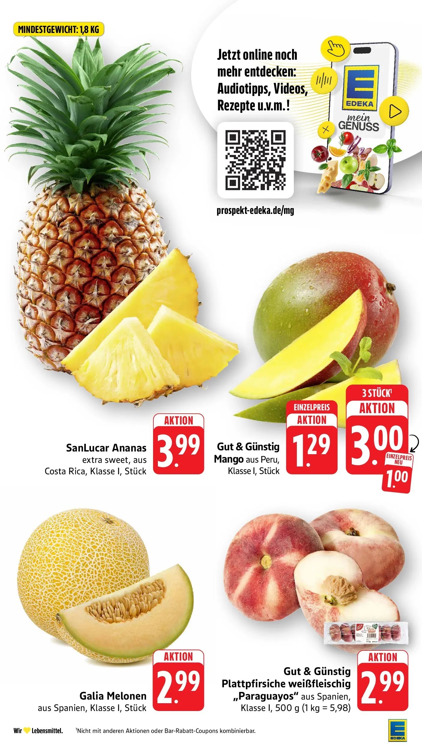 E center Prospekt Kirchheim-Teck	 (ab 10.05.2026) zum Blättern | Seite: 9 | Produkte: Ananas, Mango