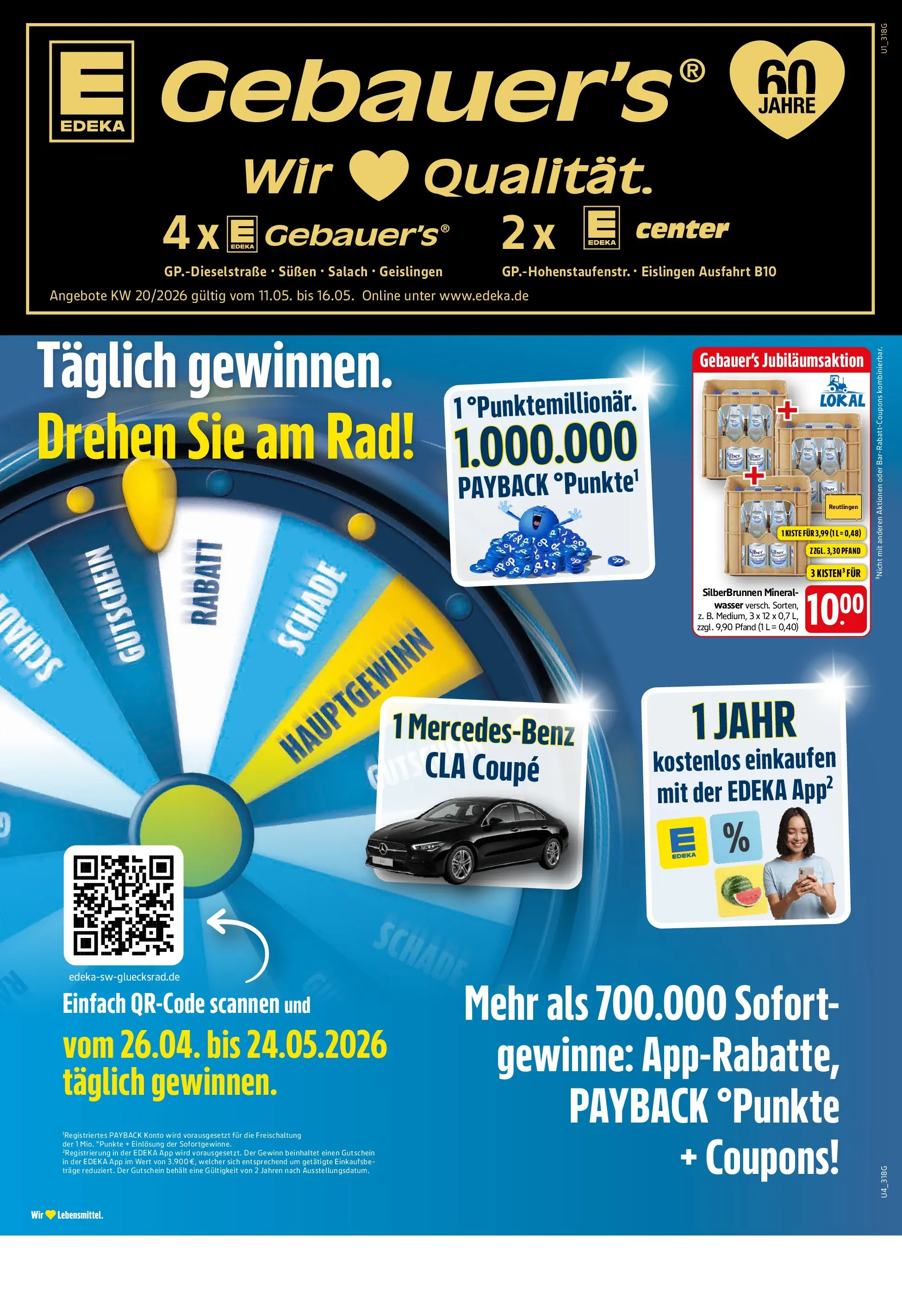 Edeka prospekt Geislingen	 (ab 10.05.2026) » Angebote Online | Seite: 1 | Produkte: Mineralwasser, Wasser