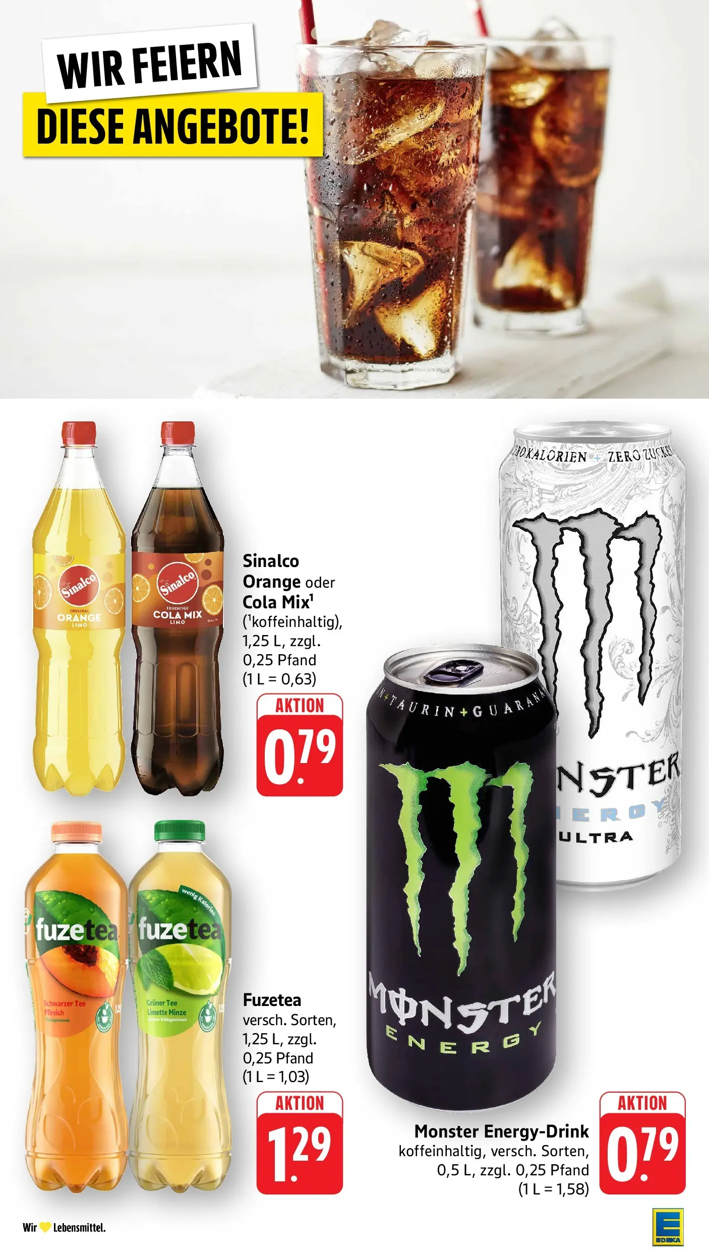 E center Prospekt Kirchheim-Teck	 (ab 10.05.2026) zum Blättern | Seite: 36 | Produkte: Monster, Pfirsich, Limette, Tee