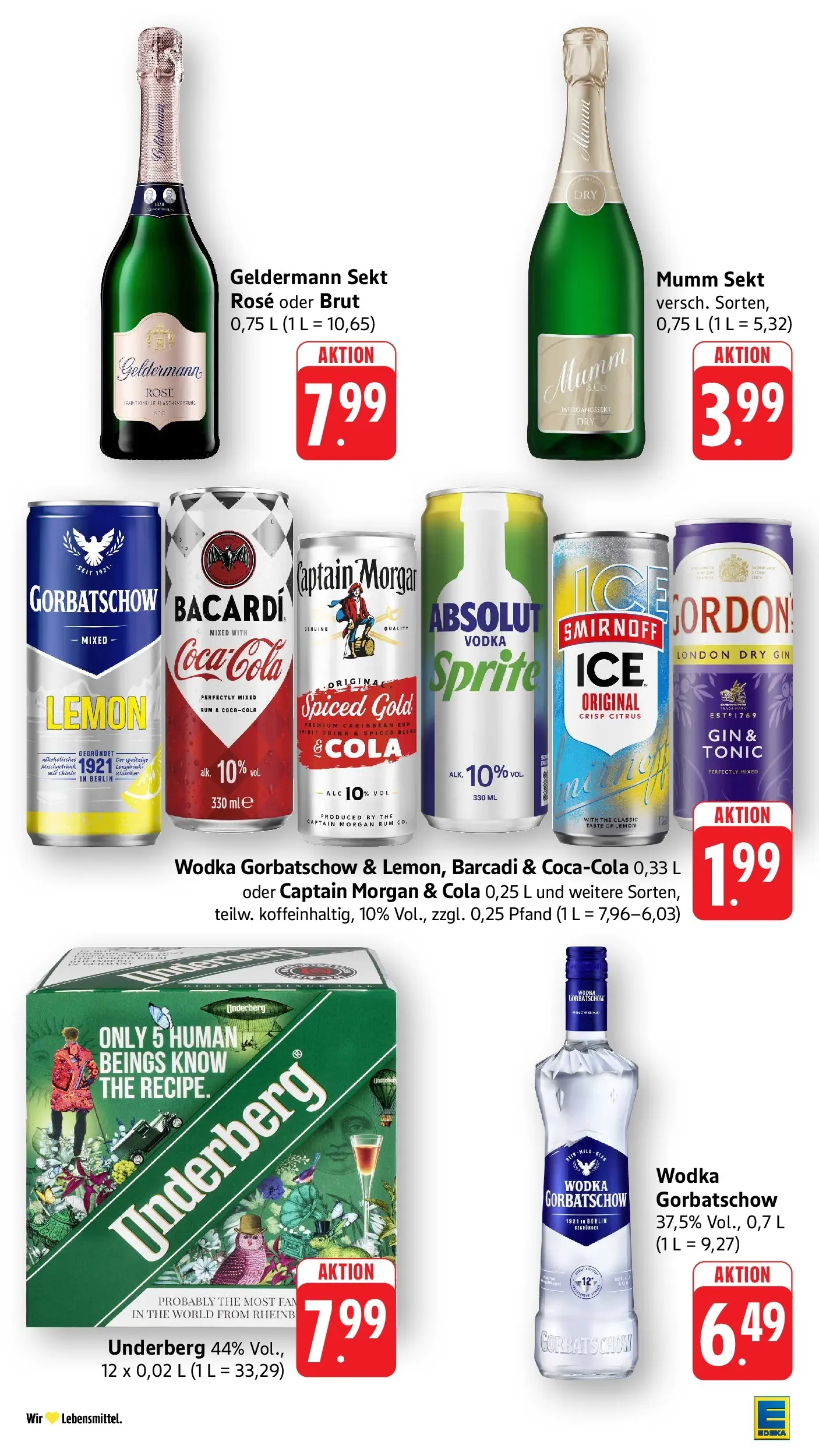 E center Prospekt Kirchheim-Teck	 (ab 10.05.2026) zum Blättern | Seite: 41 | Produkte: Mumm sekt, Vodka, Gin, Underberg