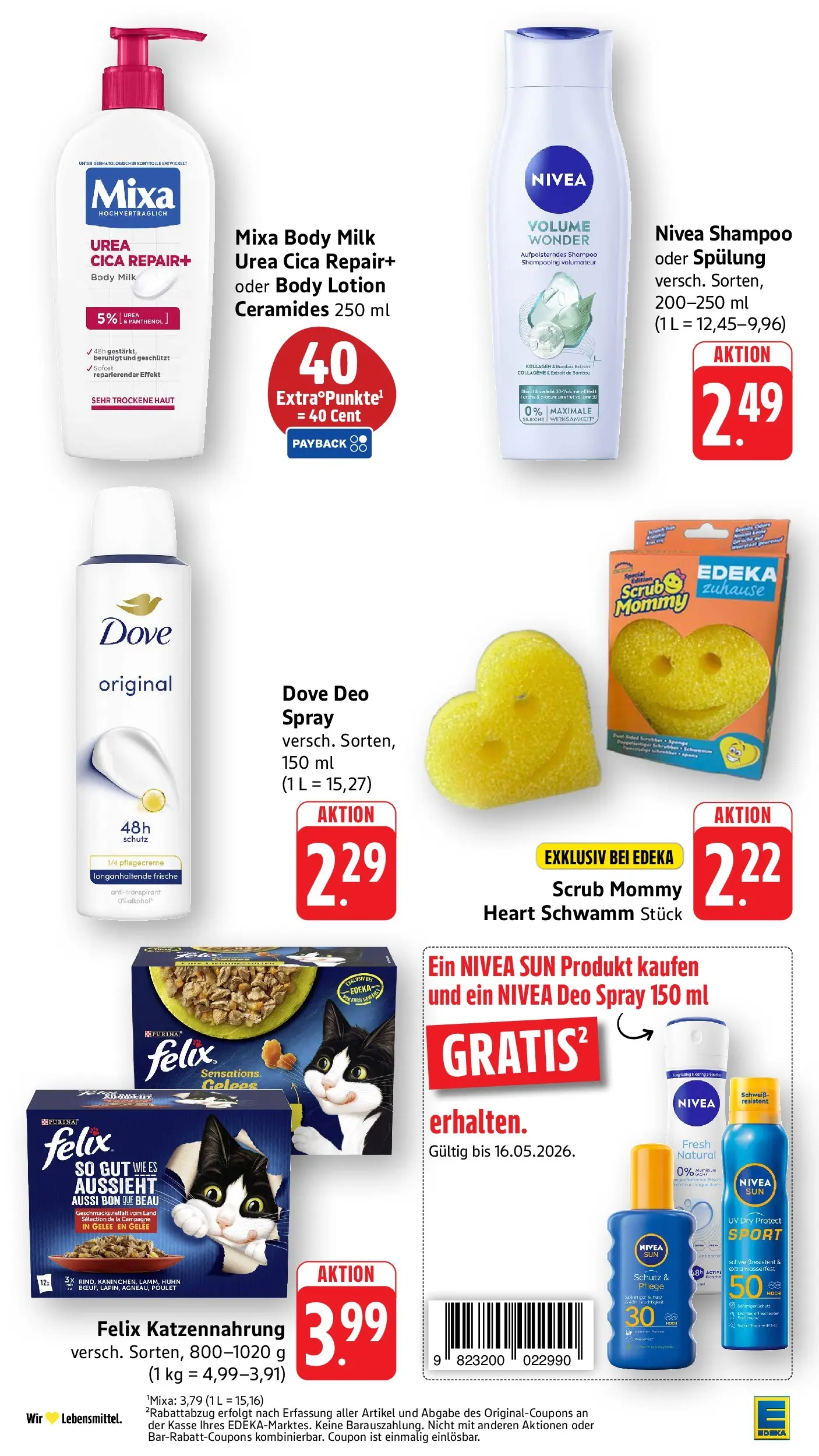 E center Prospekt Kirchheim-Teck	 (ab 10.05.2026) zum Blättern | Seite: 43 | Produkte: Shampoo, Spülung, Body Lotion, Body Milk