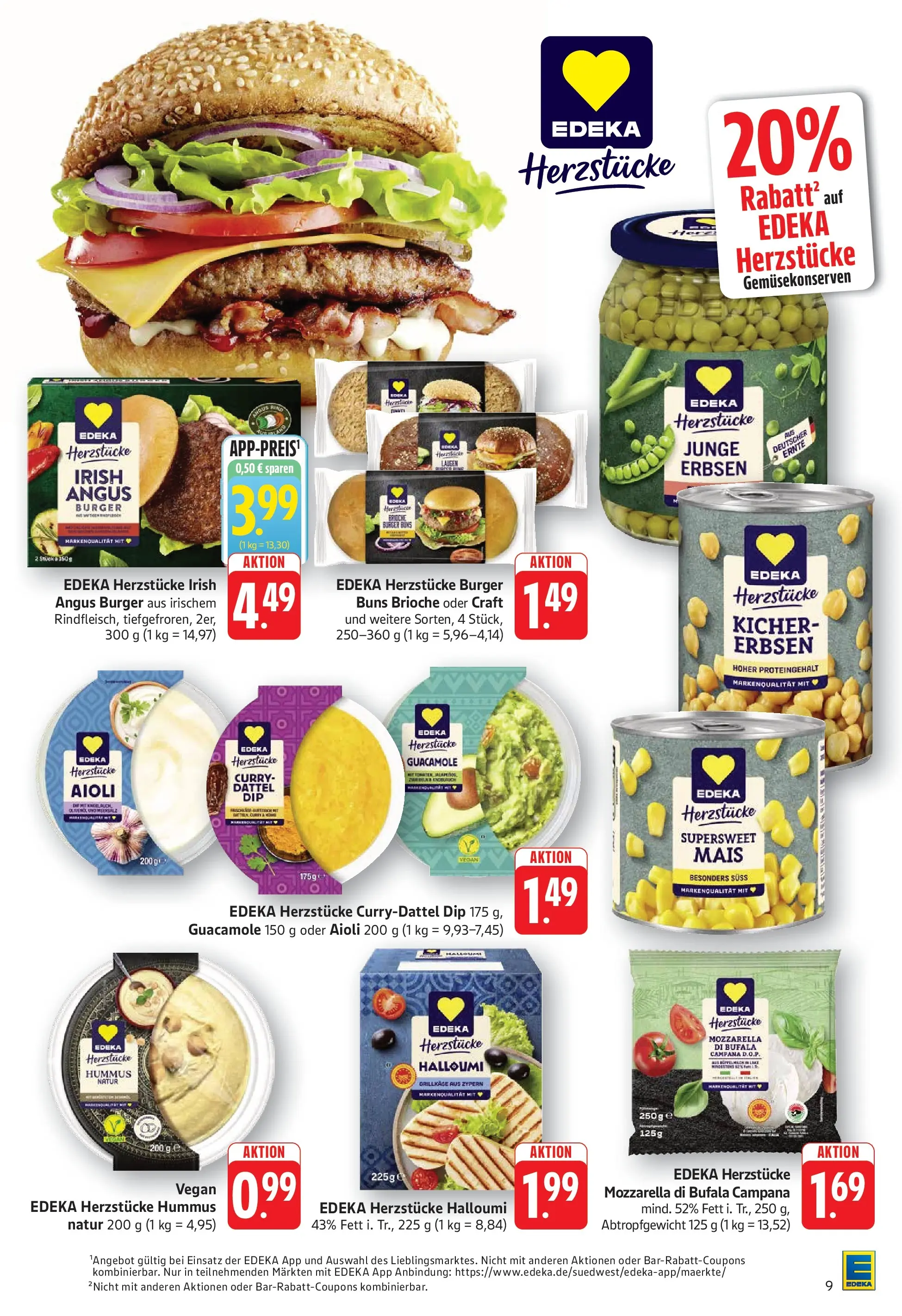 Edeka prospekt Göppingen	 (ab 10.05.2026) » Angebote Online | Seite: 11 | Produkte: Mozzarella, Burger, Dattel, Erbsen
