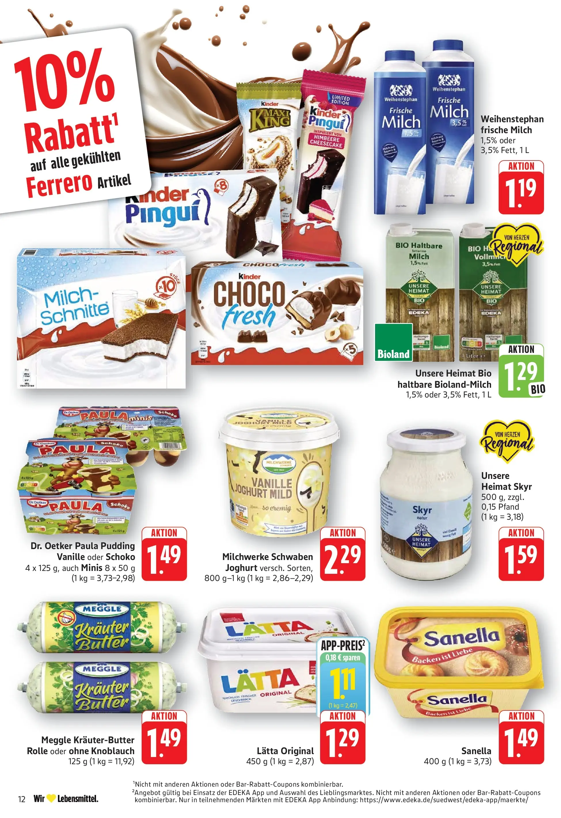 Edeka prospekt Göppingen	 (ab 10.05.2026) » Angebote Online | Seite: 14 | Produkte: Joghurt, Pudding, Skyr, Himbeere