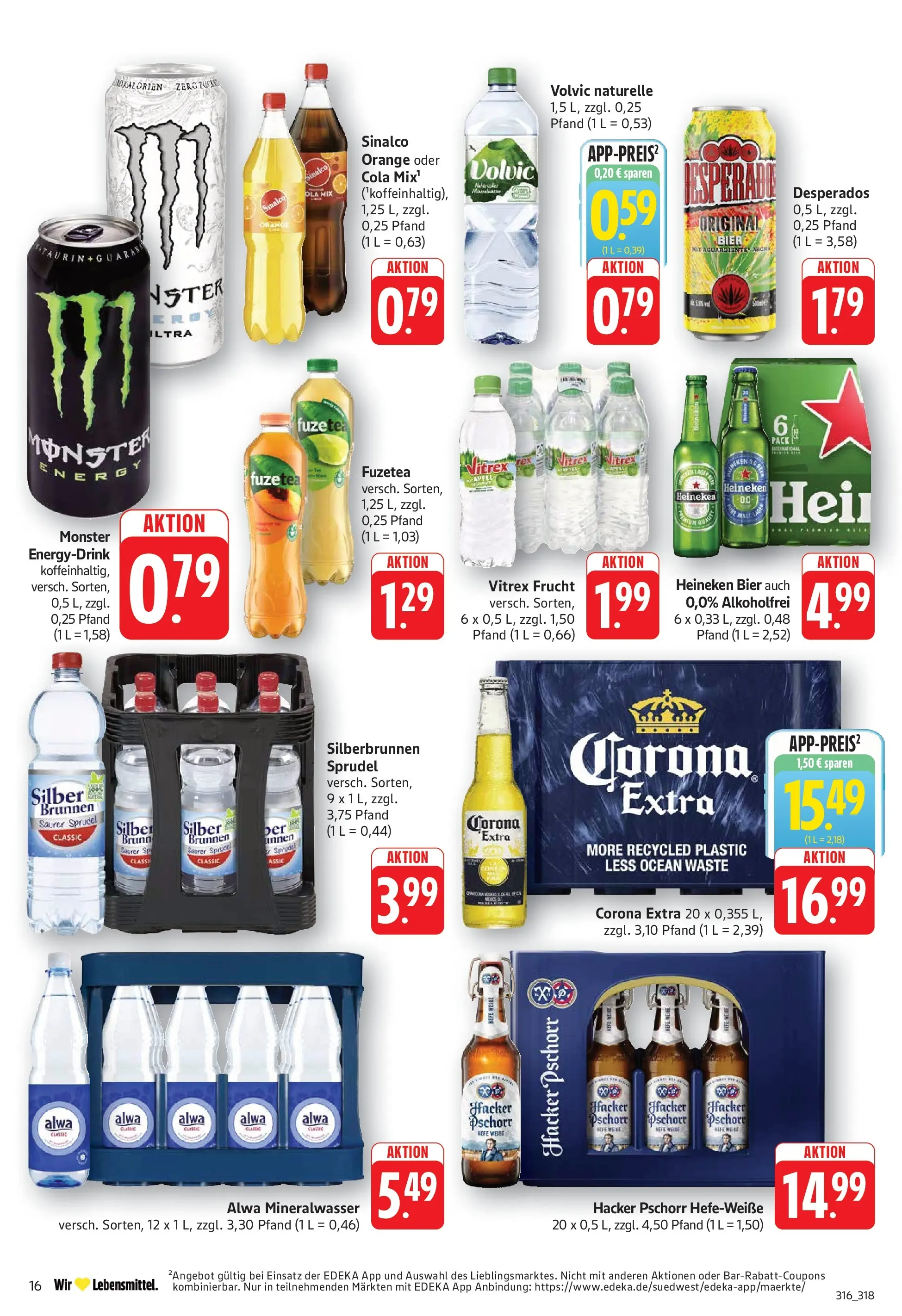 Edeka prospekt Göppingen	 (ab 10.05.2026) » Angebote Online | Seite: 18 | Produkte: Cola, Bier, Heineken, Volvic