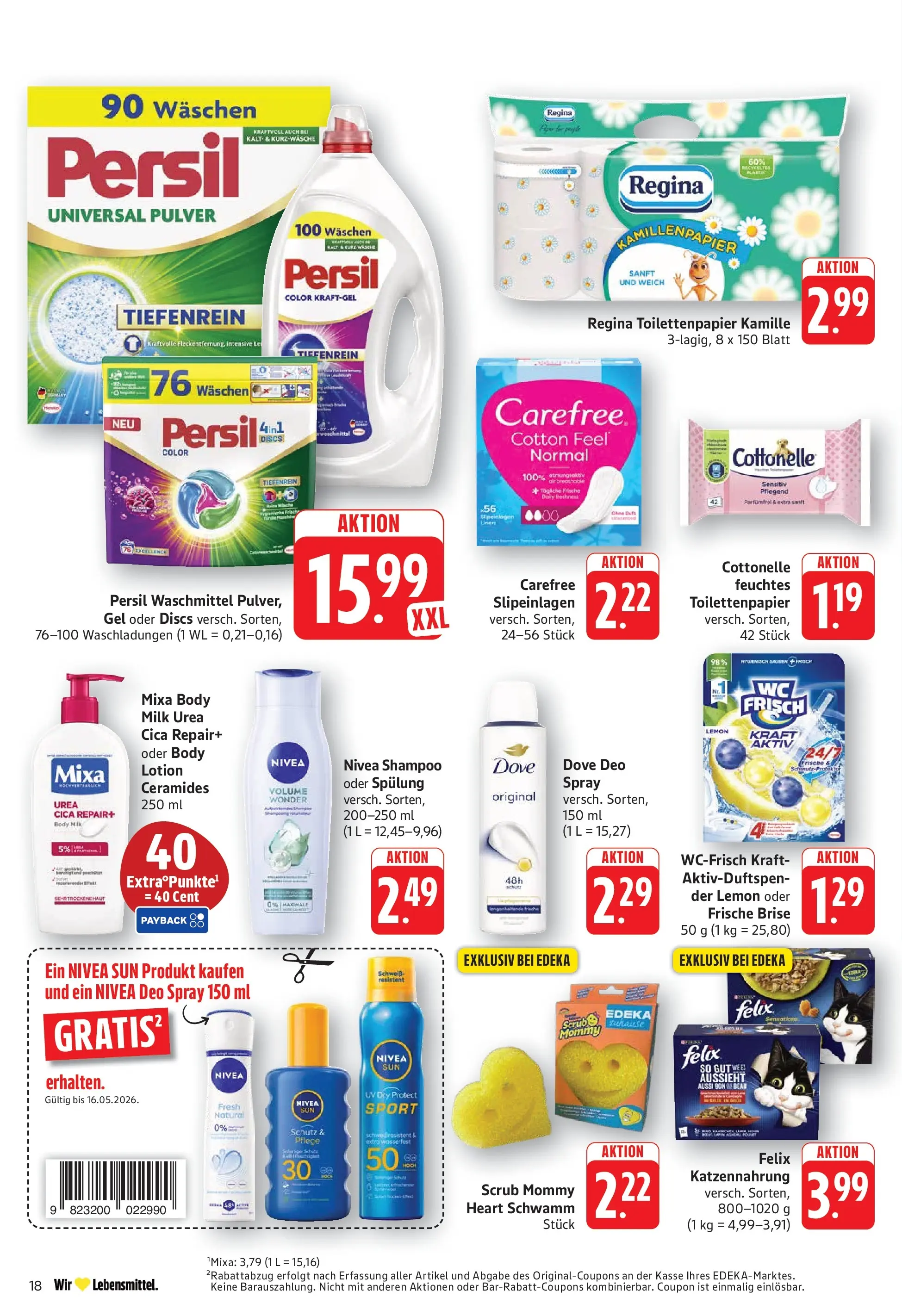 Edeka prospekt Göppingen	 (ab 10.05.2026) » Angebote Online | Seite: 20 | Produkte: Deodorant, Body Lotion, Persil, Feuchtes Toilettenpapier
