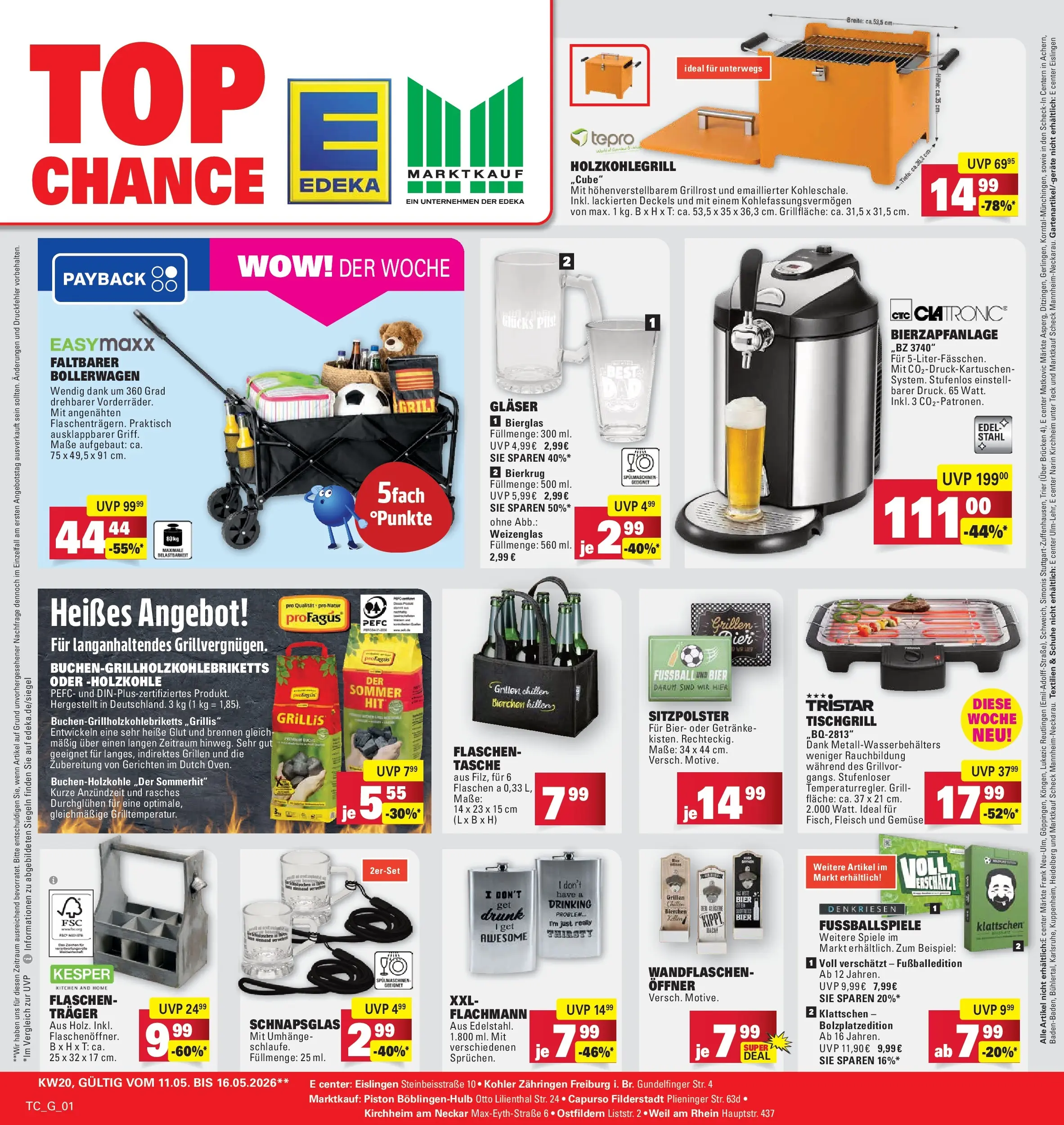Edeka prospekt Göppingen	 (ab 10.05.2026) » Angebote Online | Seite: 31 | Produkte: Tasche, Grill, Fußball, Fleisch